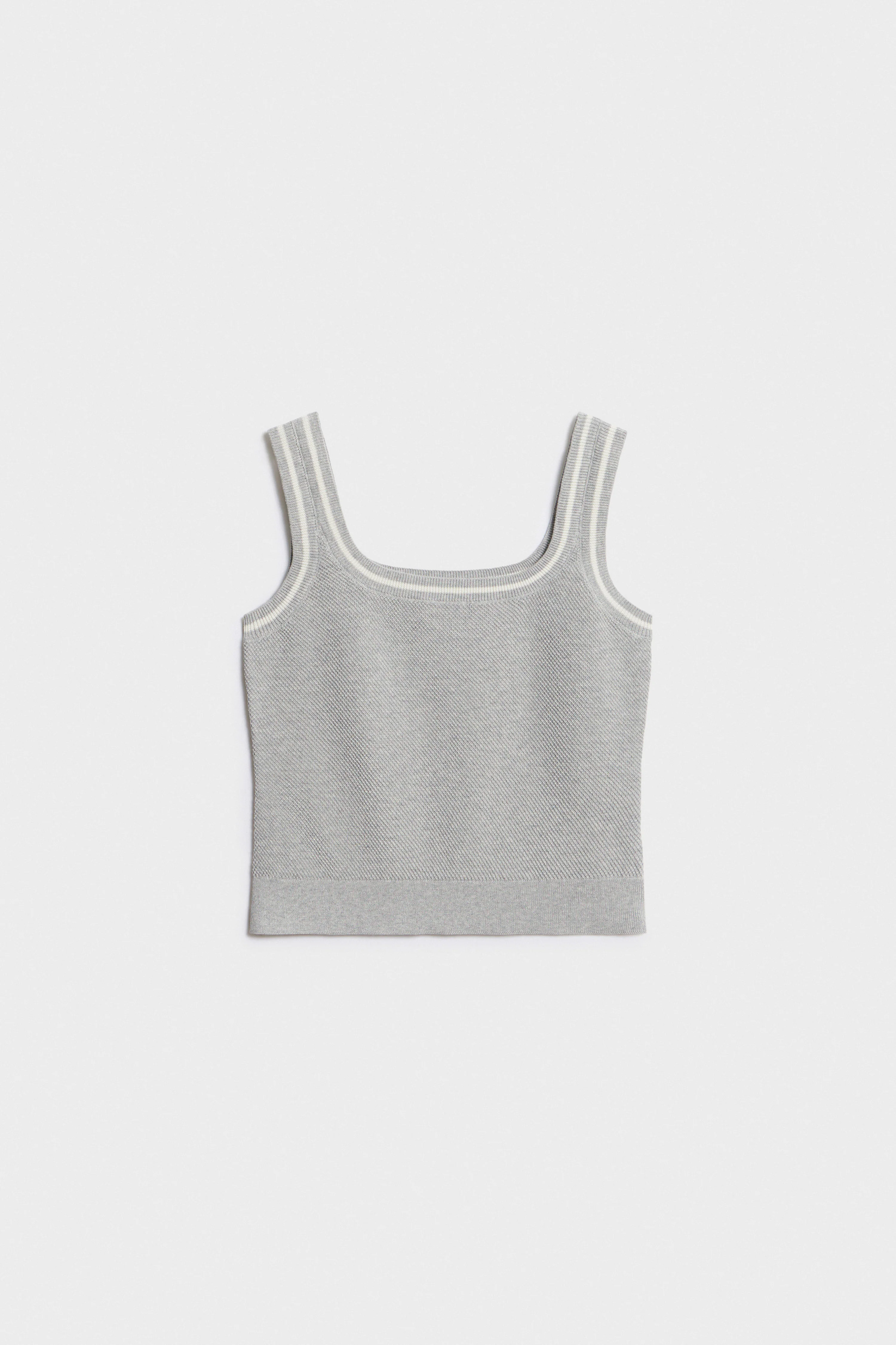 FINE-KNIT COTTON TOP - Image 4