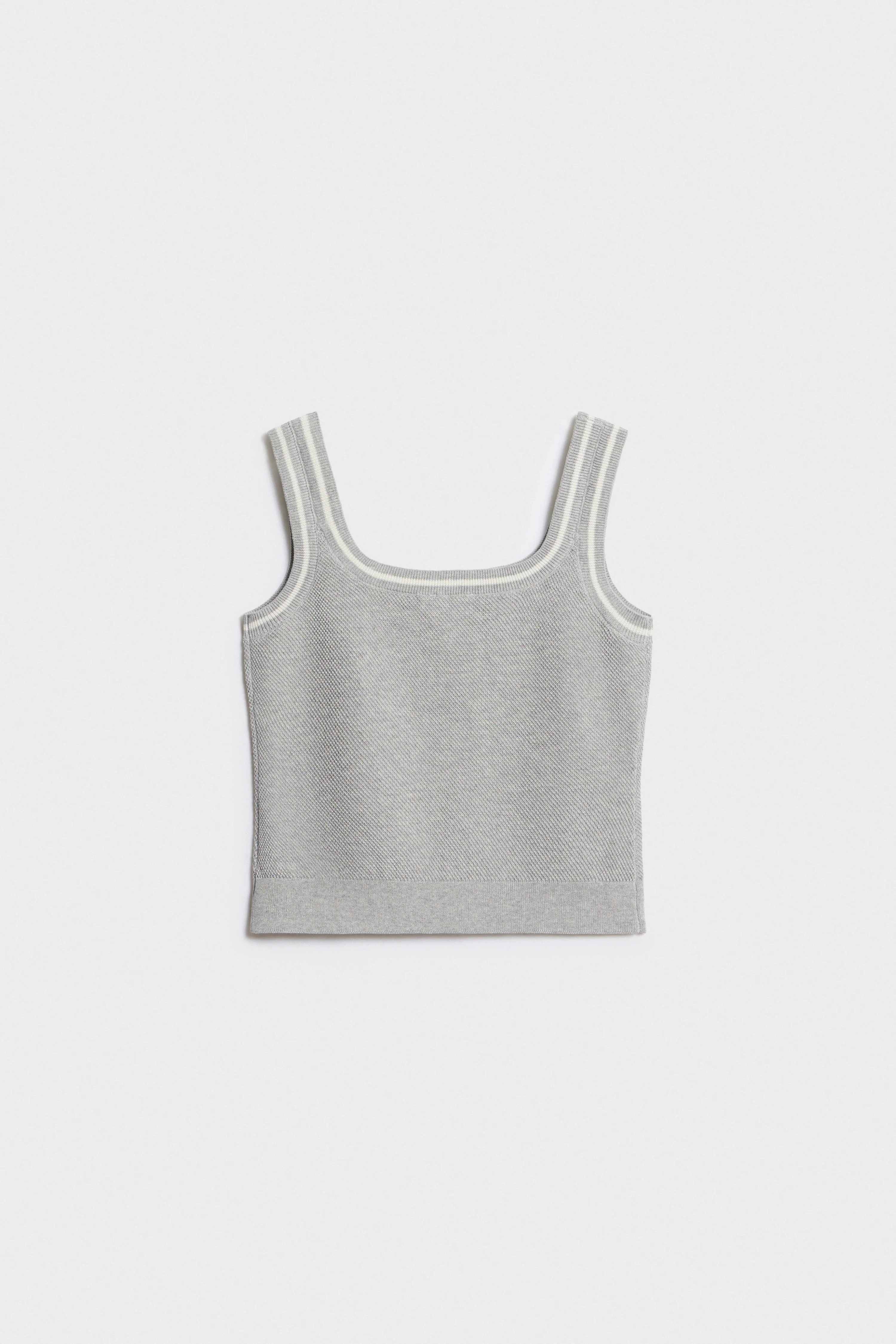 FINE-KNIT COTTON TOP - Image 5