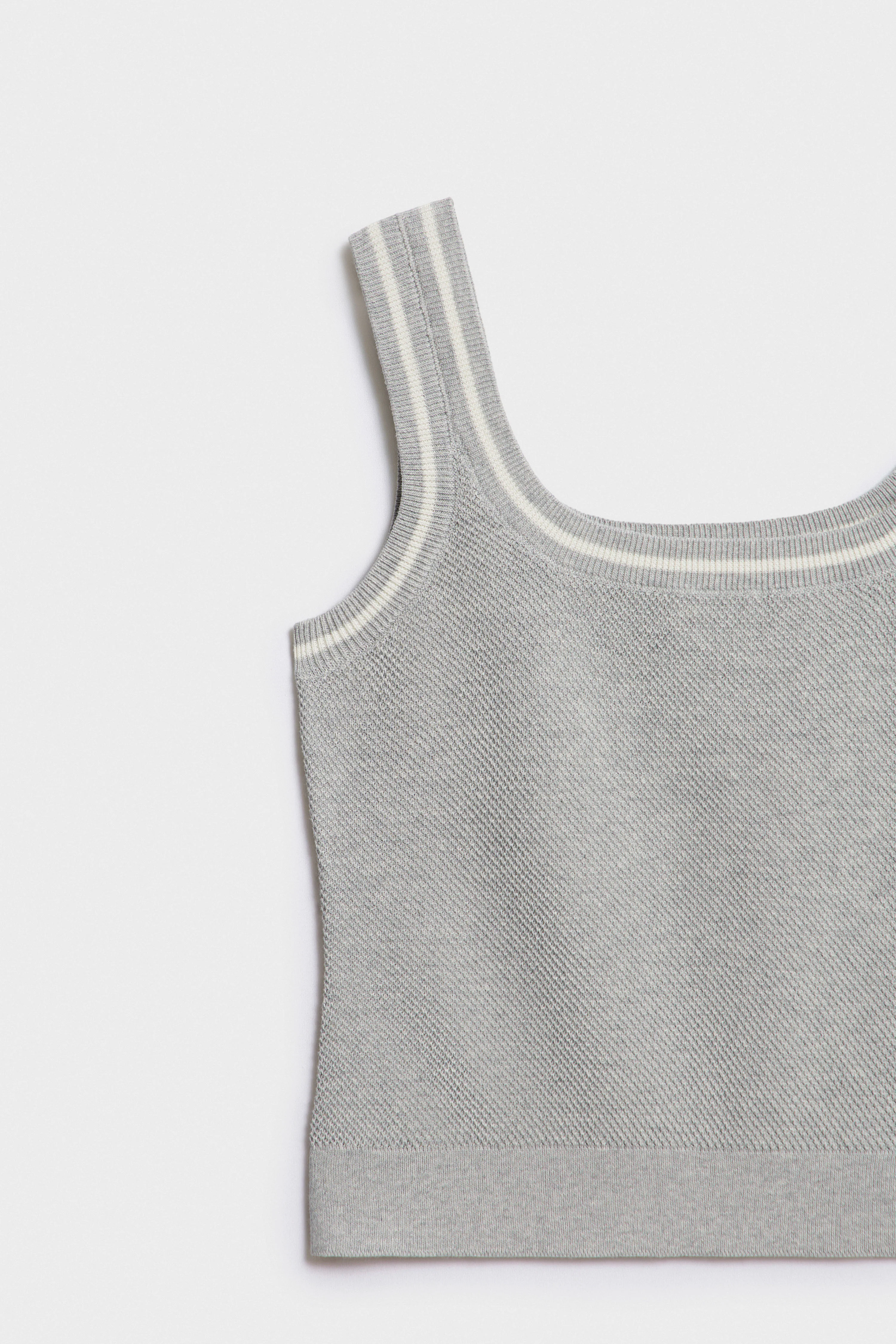 FINE-KNIT COTTON TOP - Image 6