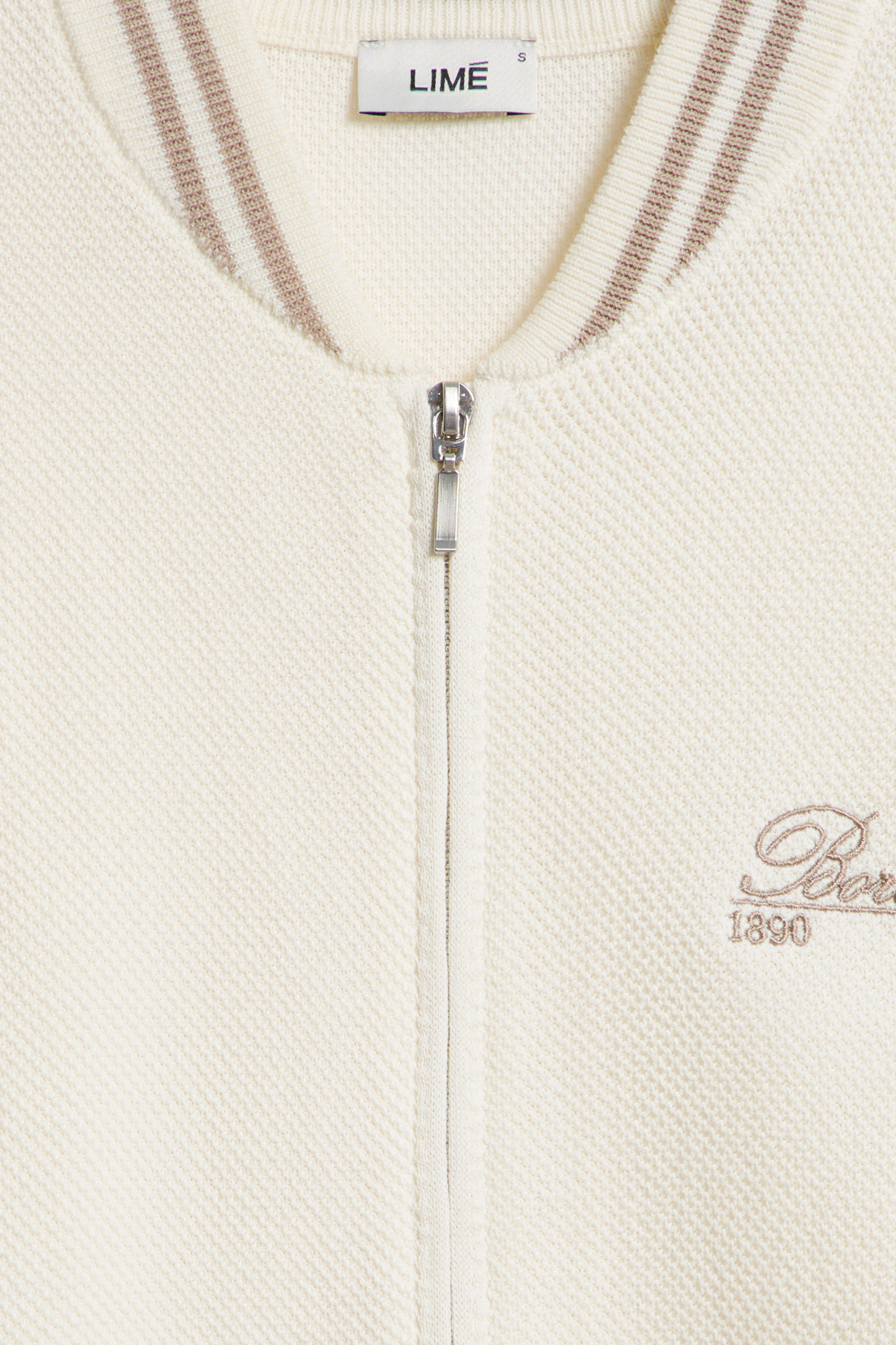 FINE-KNIT EMBROIDERY-DETAIL COTTON CARDIGAN - Image 5