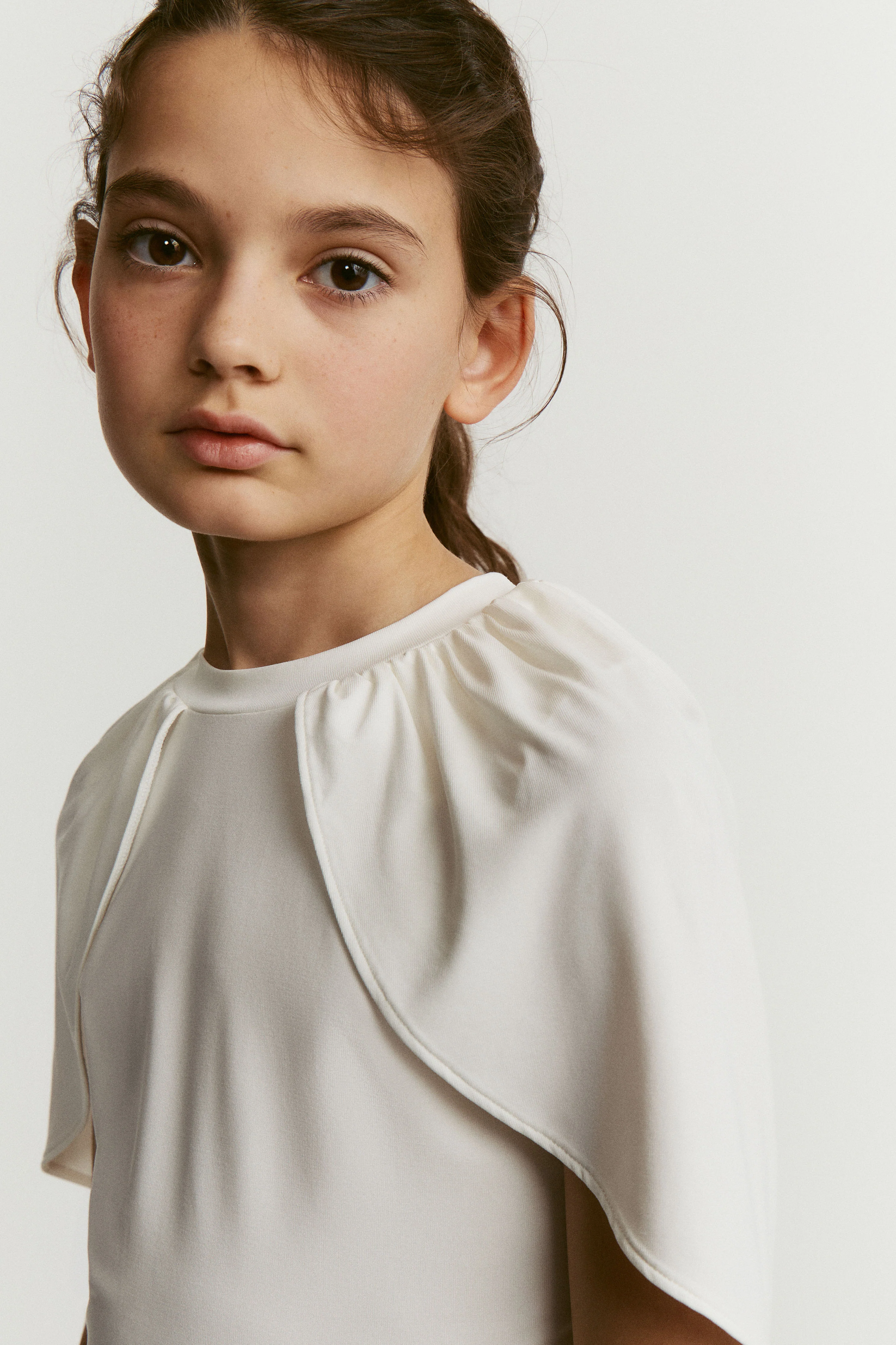 CAPE DETAIL VISCOSE TOP - Image 3