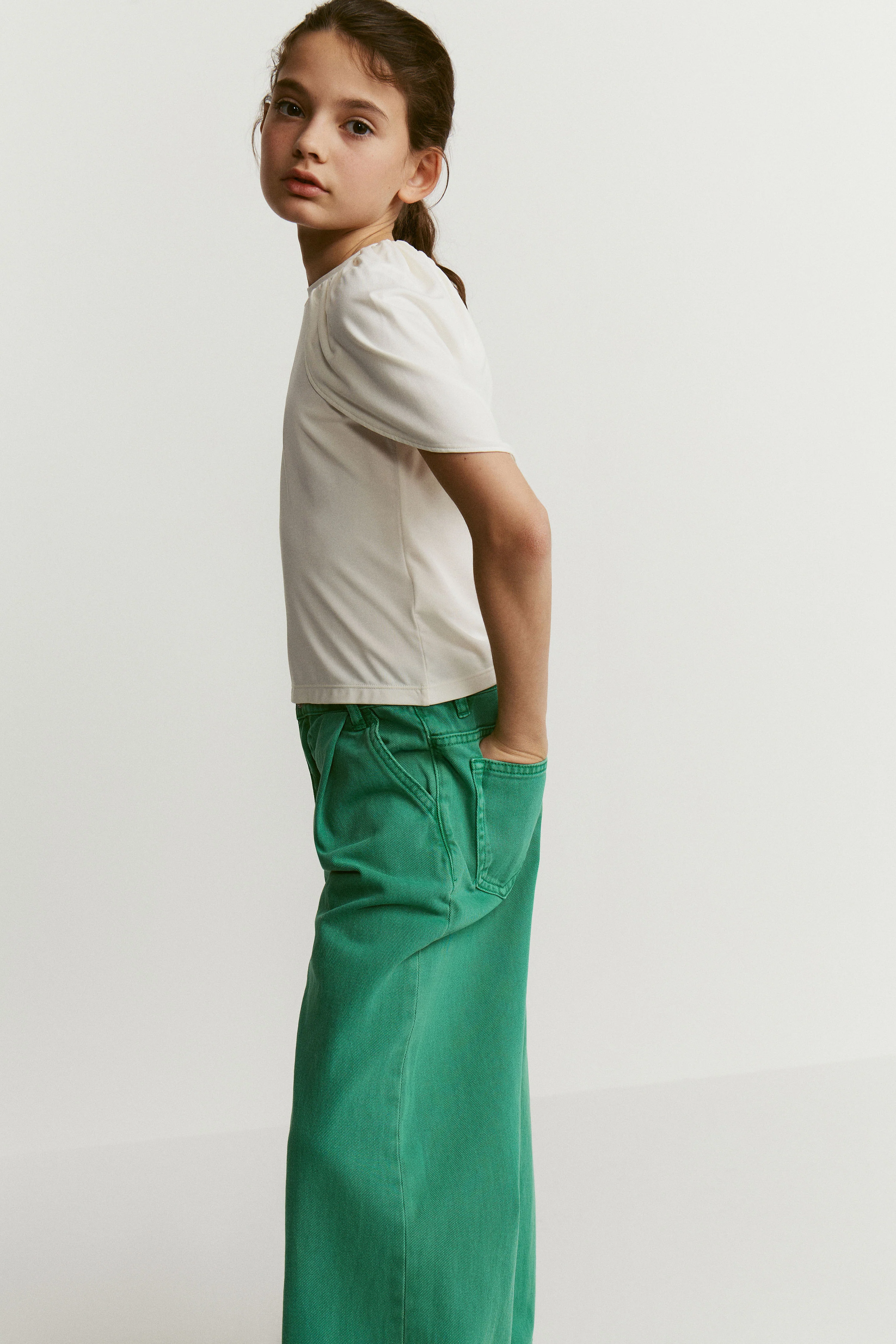 CAPE DETAIL VISCOSE TOP - Image 4