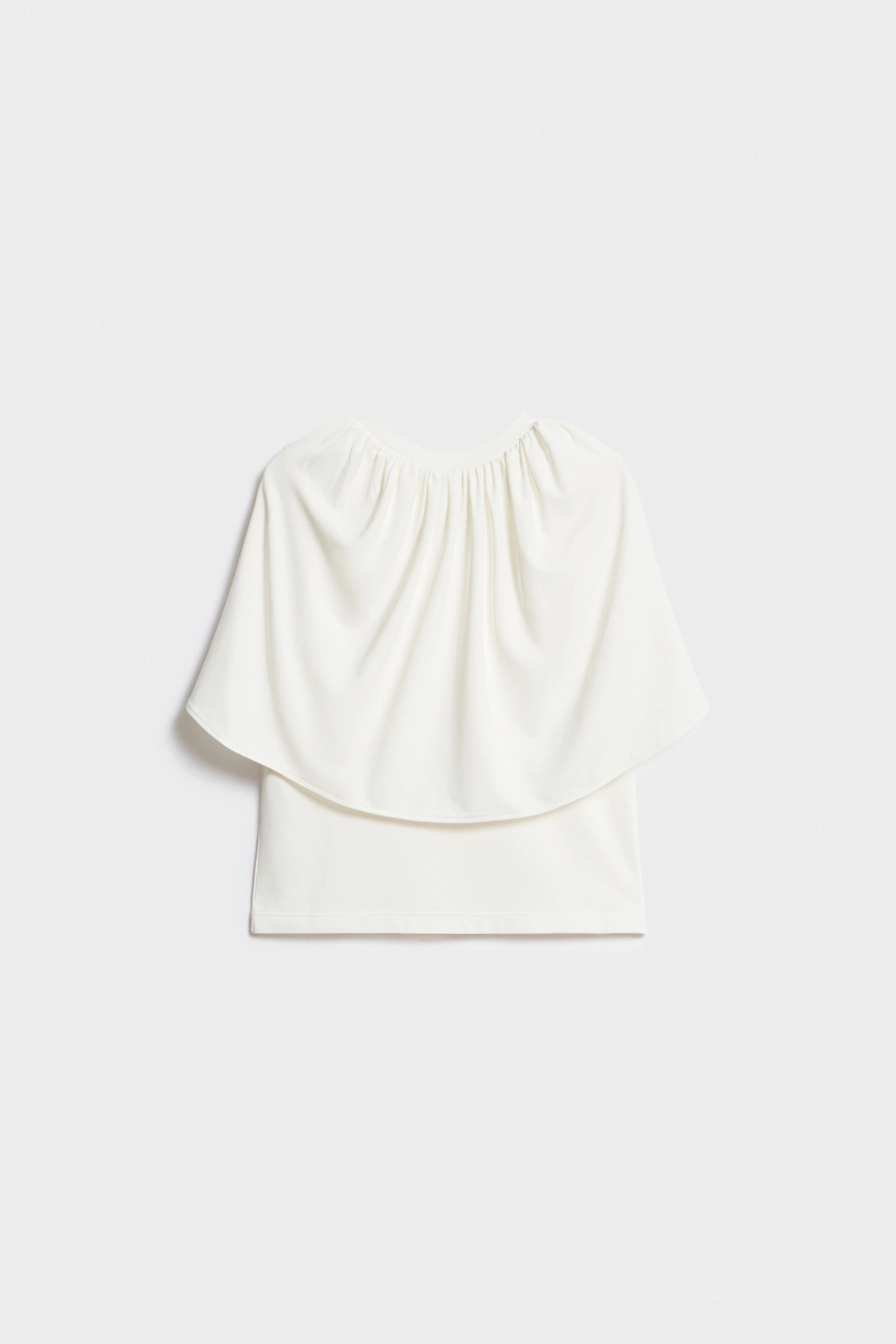 CAPE DETAIL VISCOSE TOP - Image 6