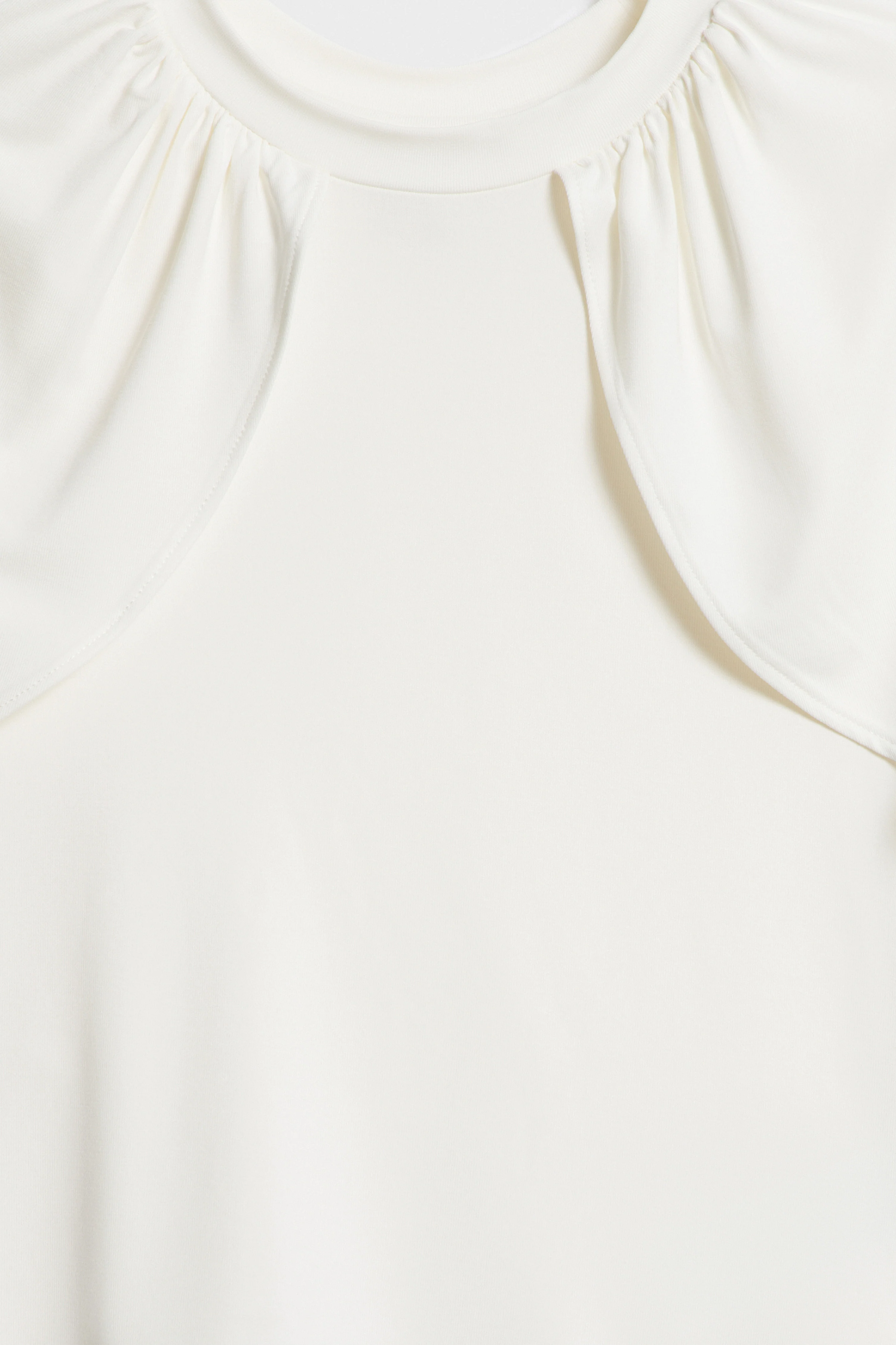 CAPE DETAIL VISCOSE TOP - Image 7