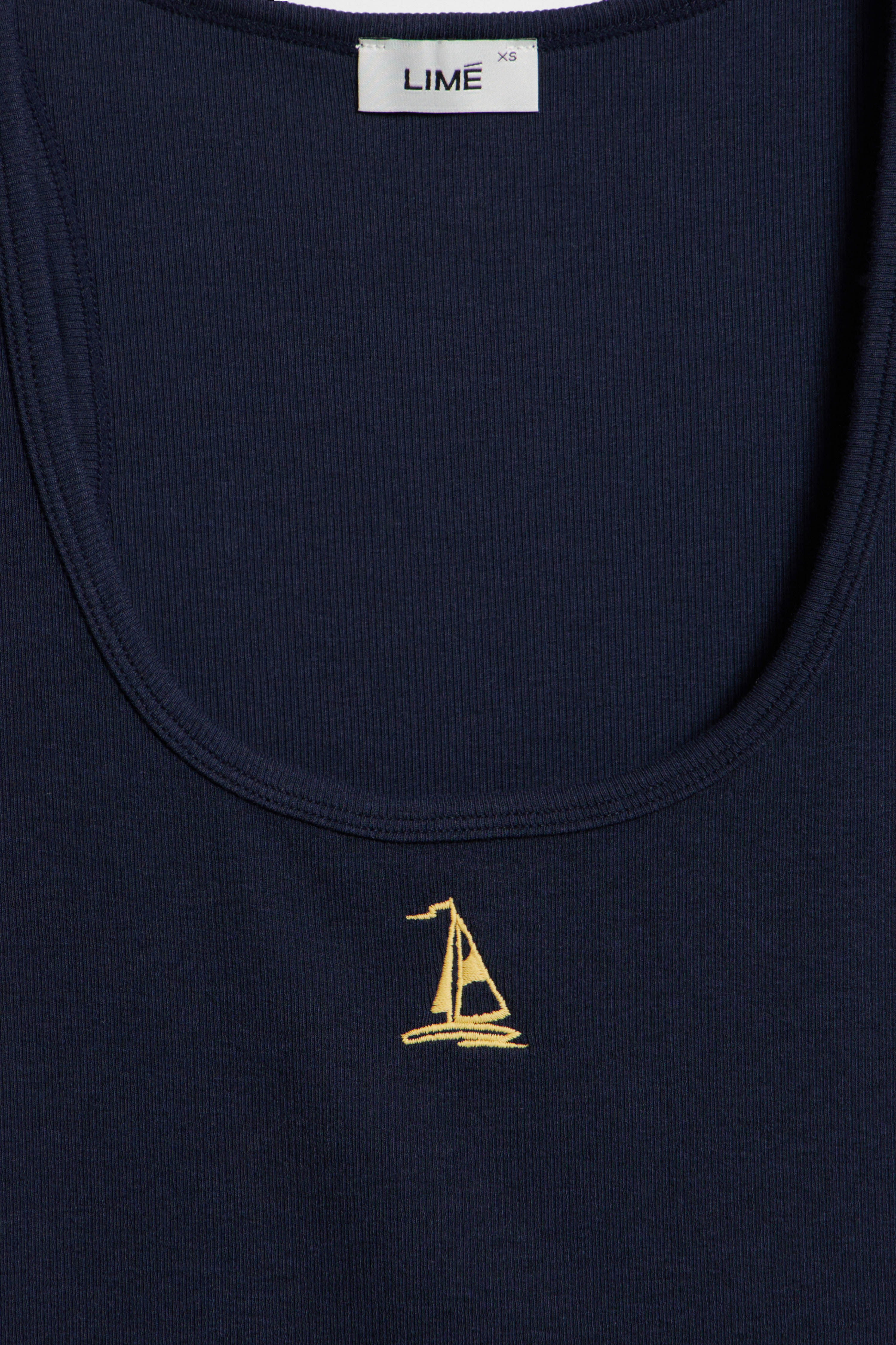 EMBROIDERY-DETAIL COTTON TOP - Image 5
