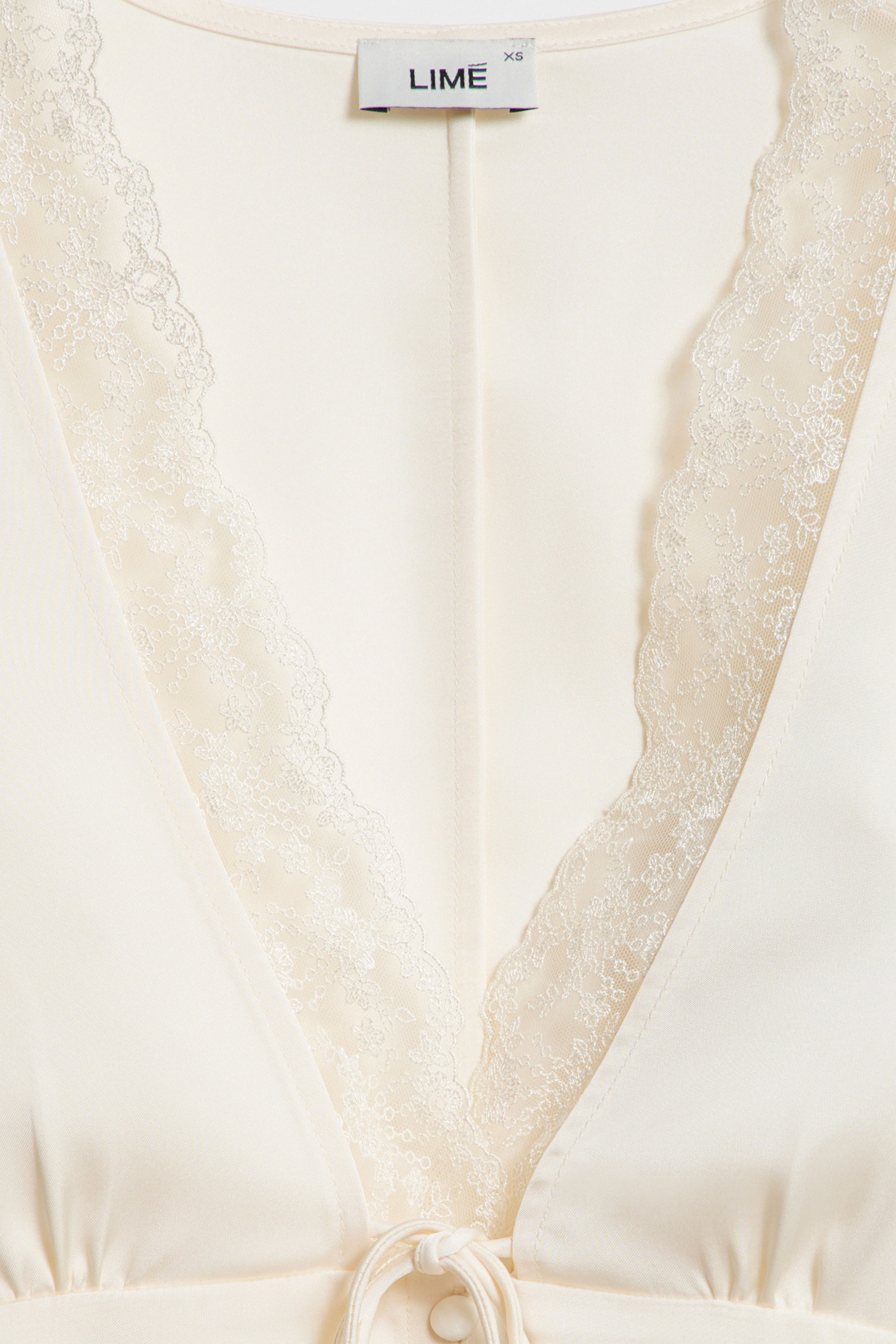 SATIN AND LACE BLOUSE - Image 7