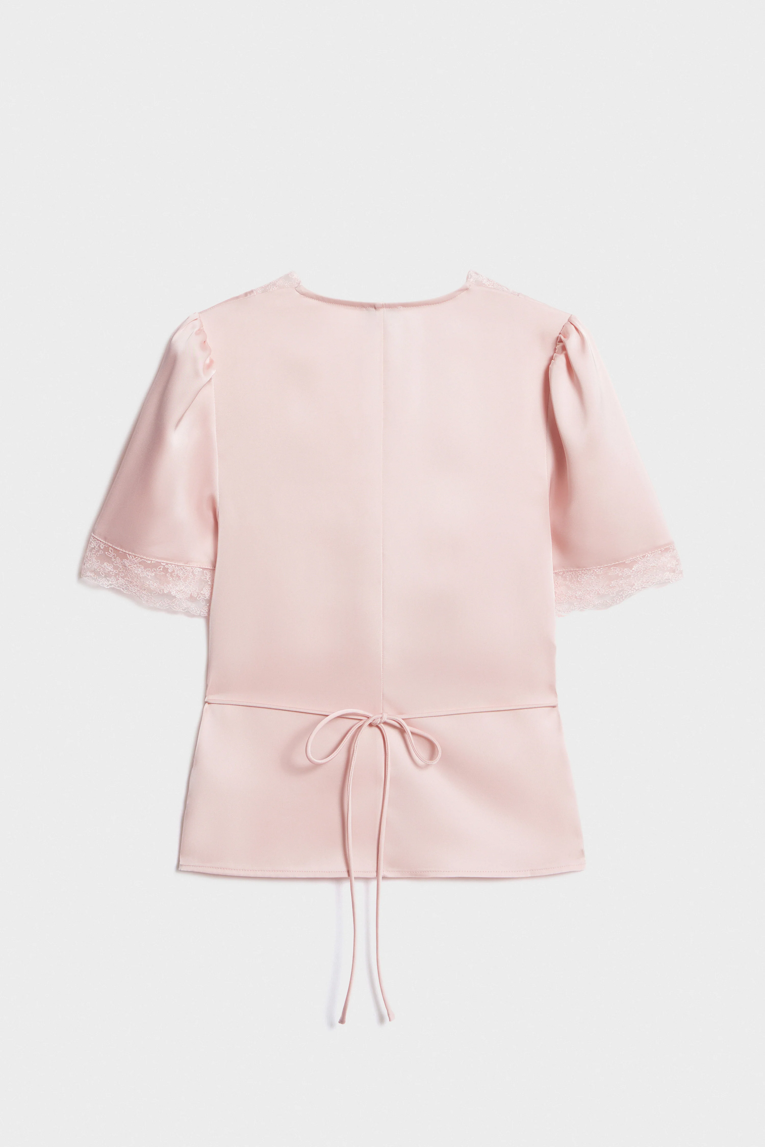 SATIN AND LACE BLOUSE - Image 6