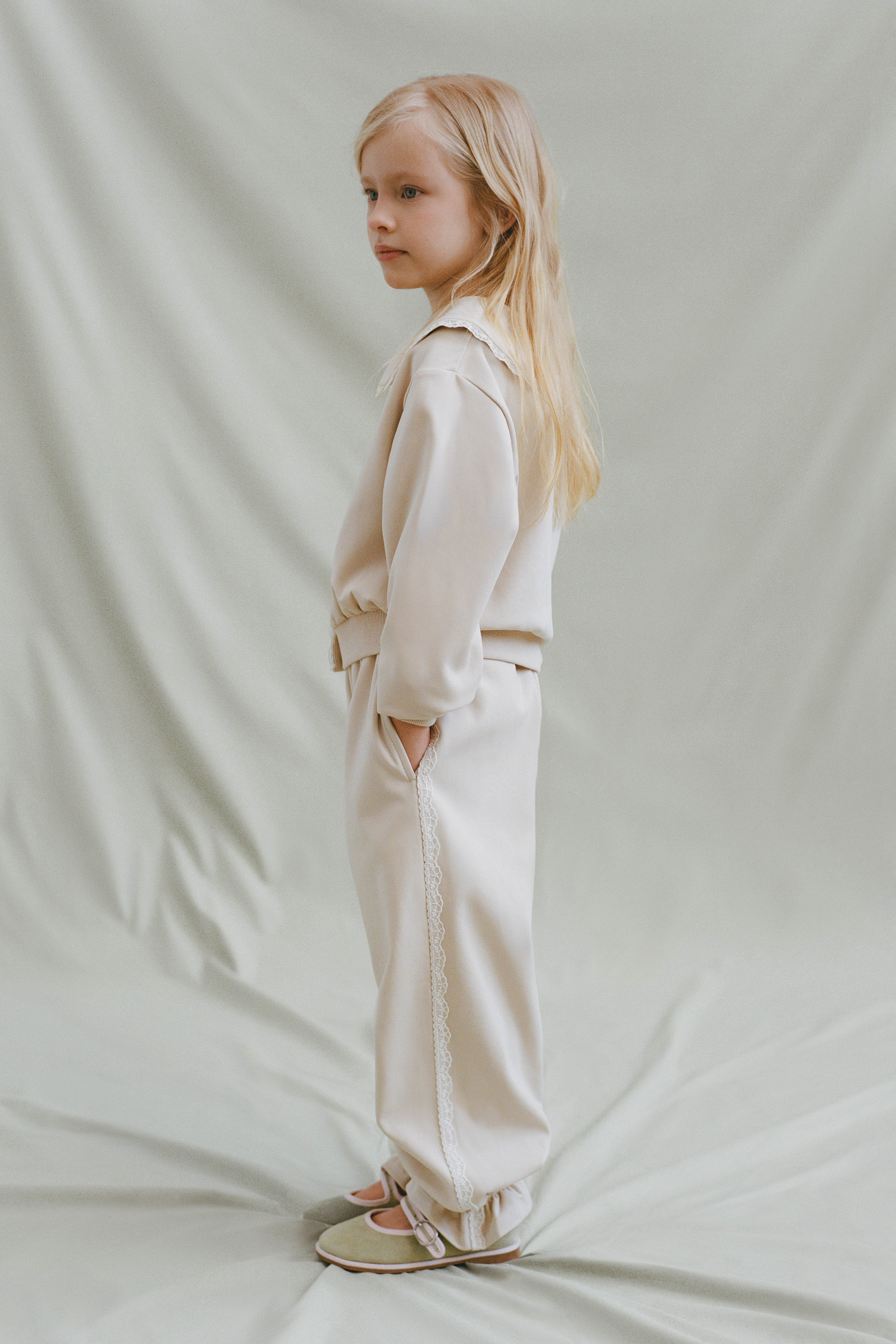LACE-TRIMMED COTTON JOGGERS - Image 2
