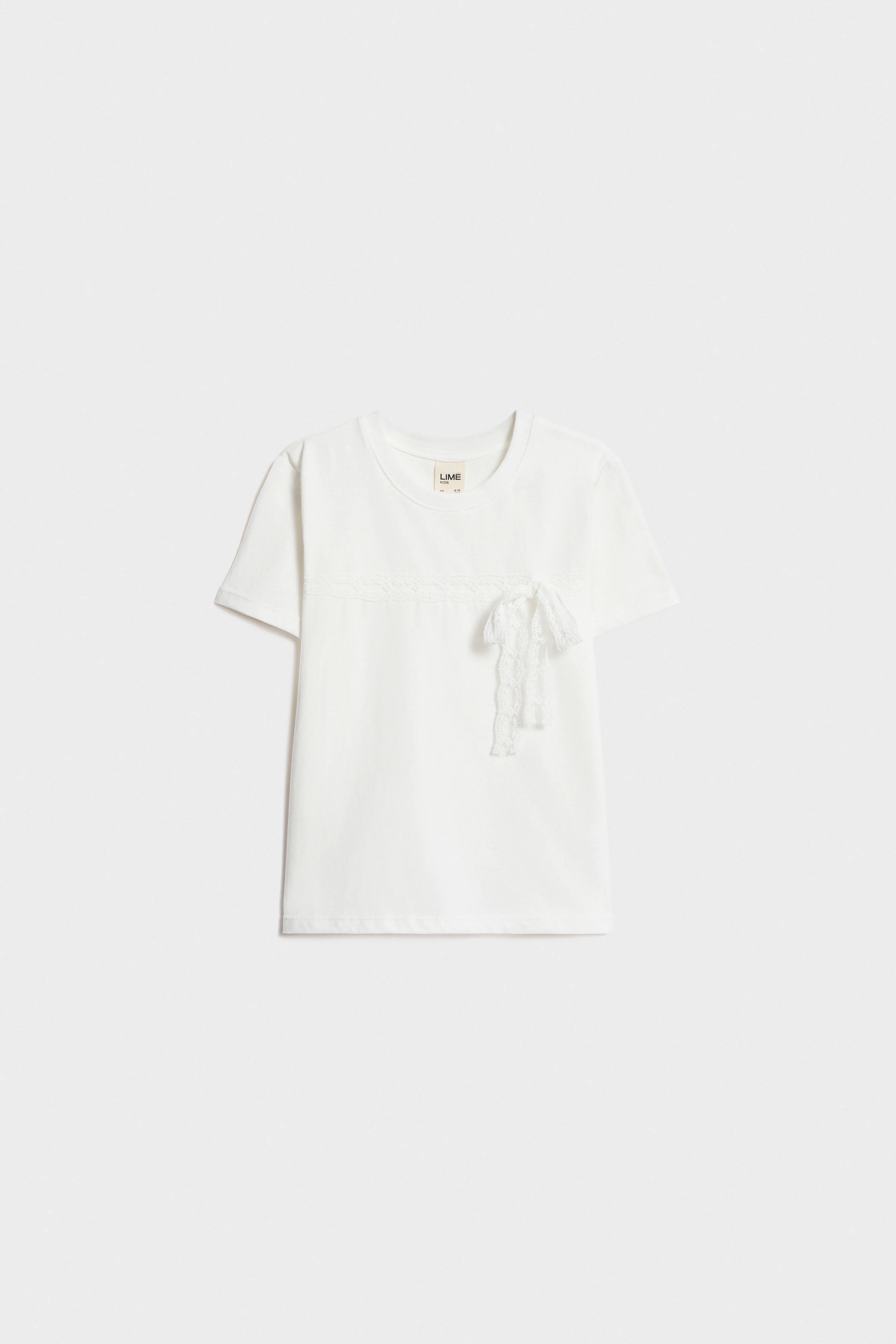 LACE-TRIMMED COTTON T-SHIRT - Image 4