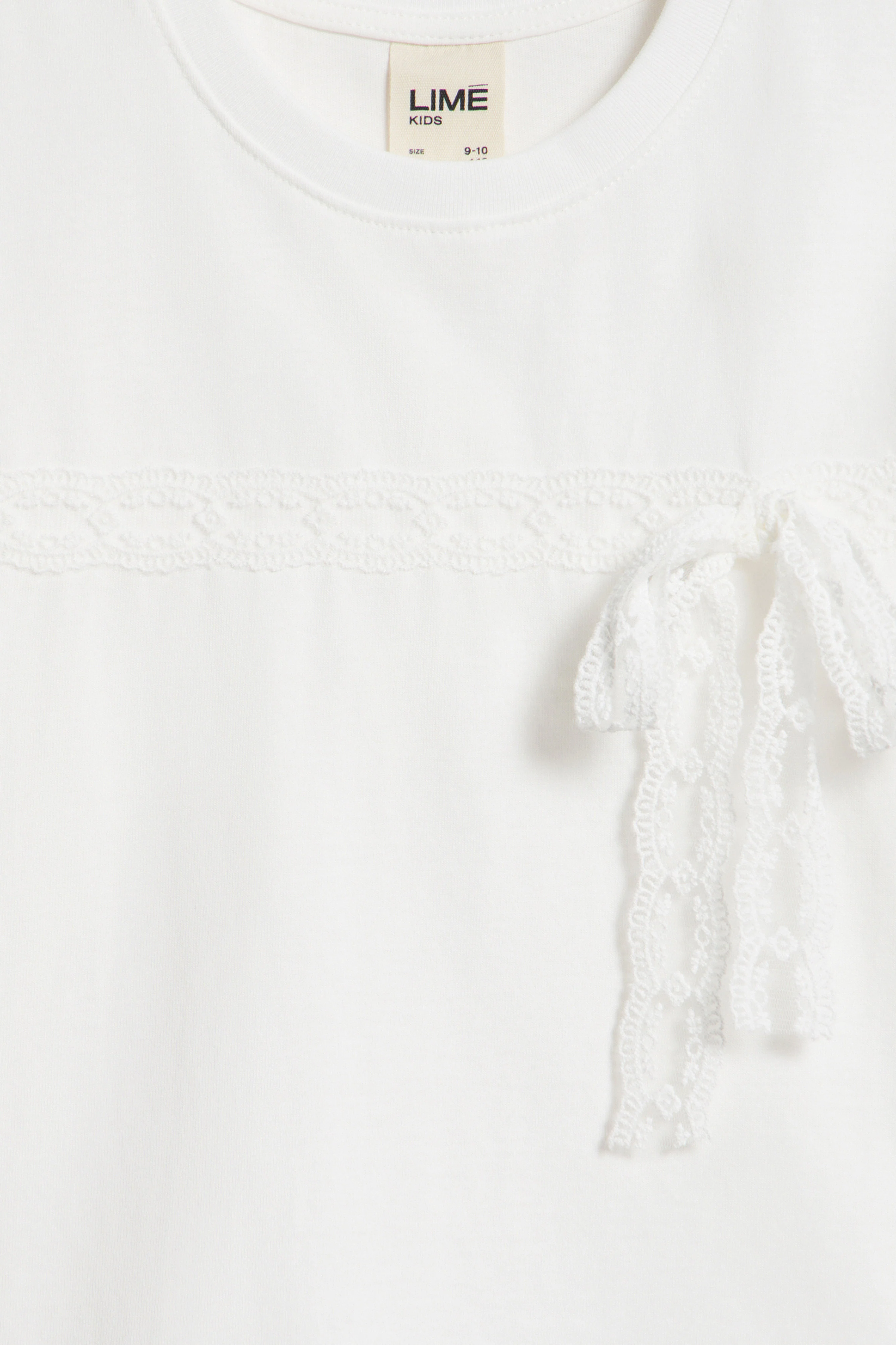 LACE-TRIMMED COTTON T-SHIRT - Image 6
