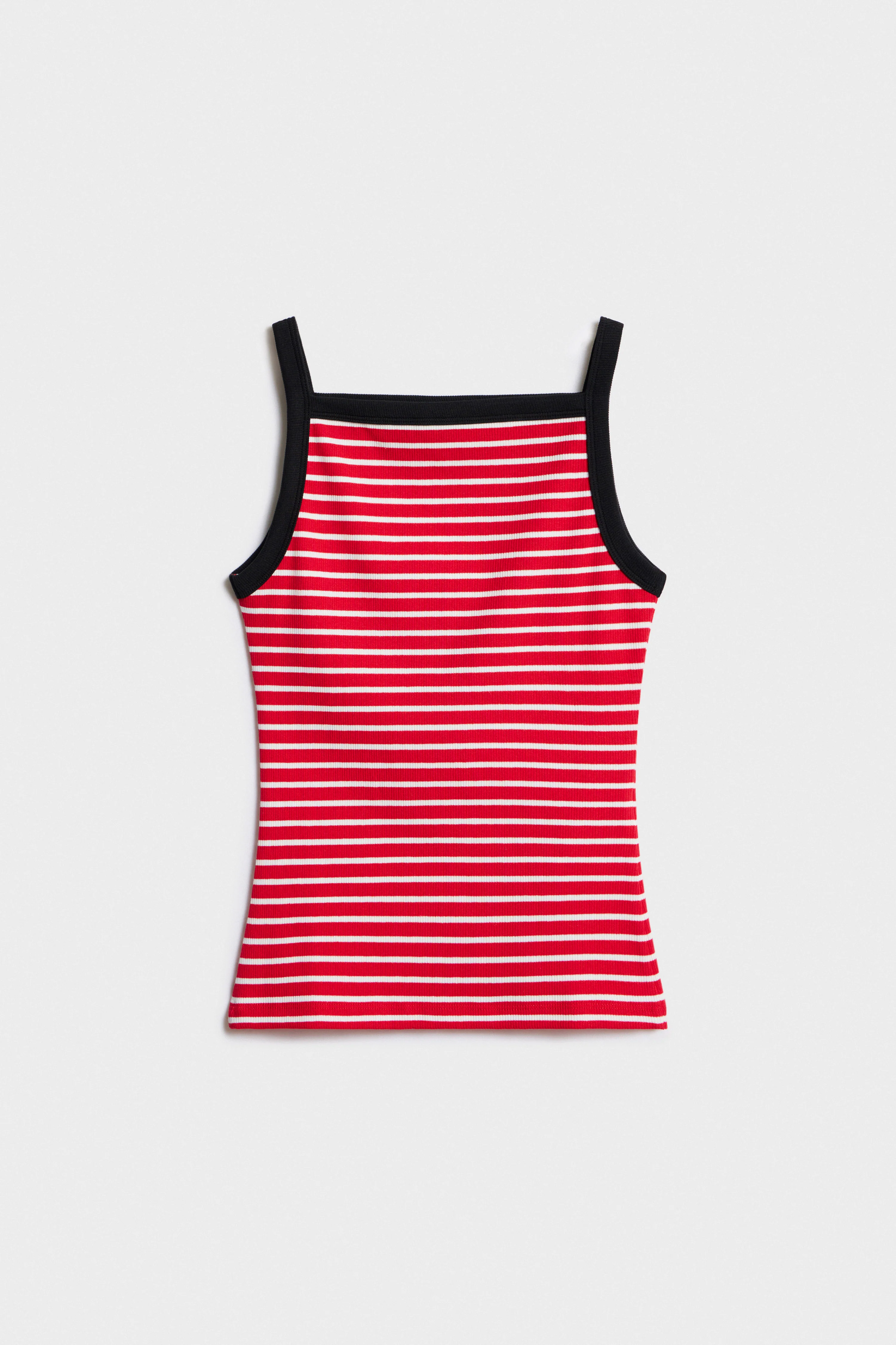 STRIPED COTTON TOP - Image 3