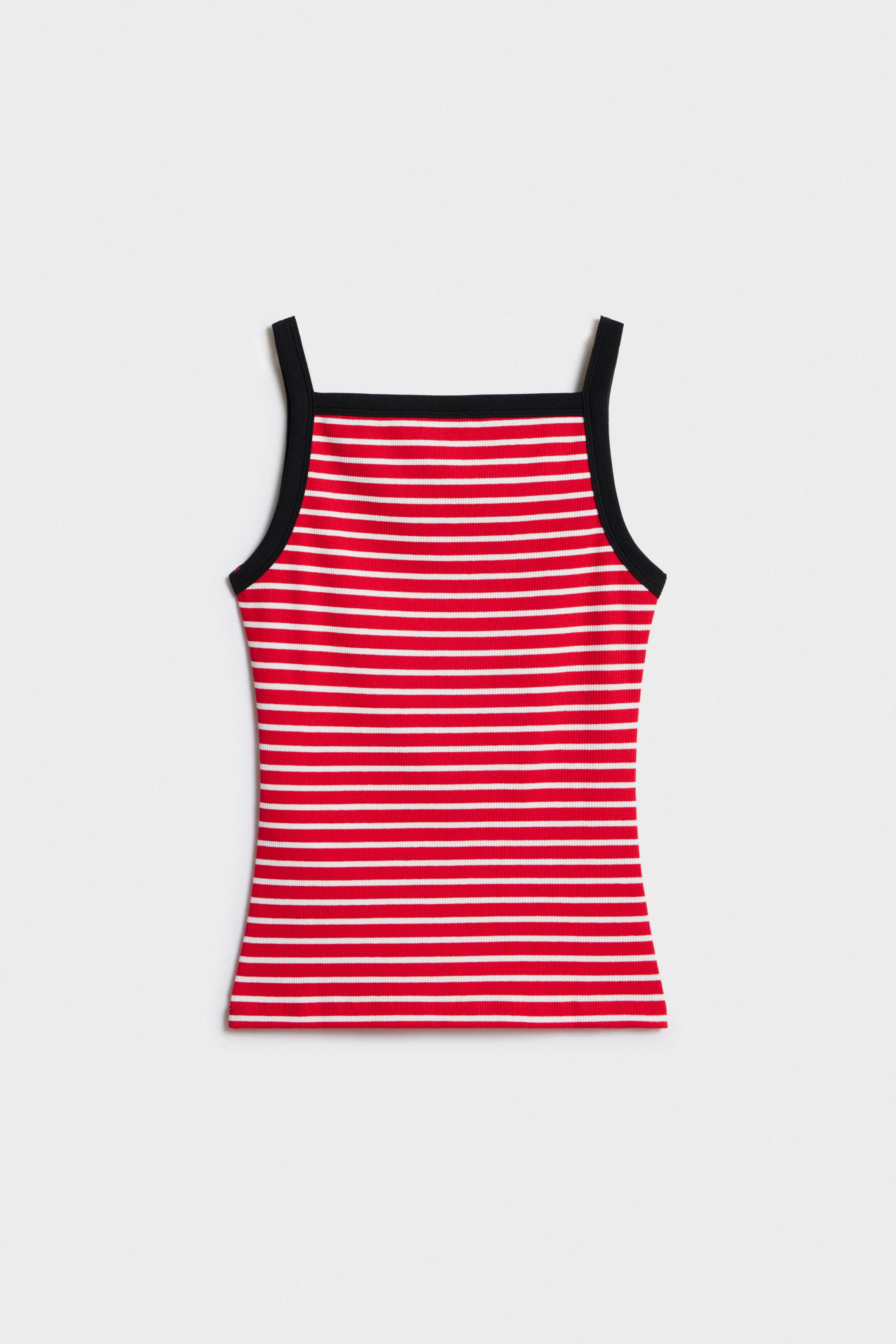 STRIPED COTTON TOP - Image 4