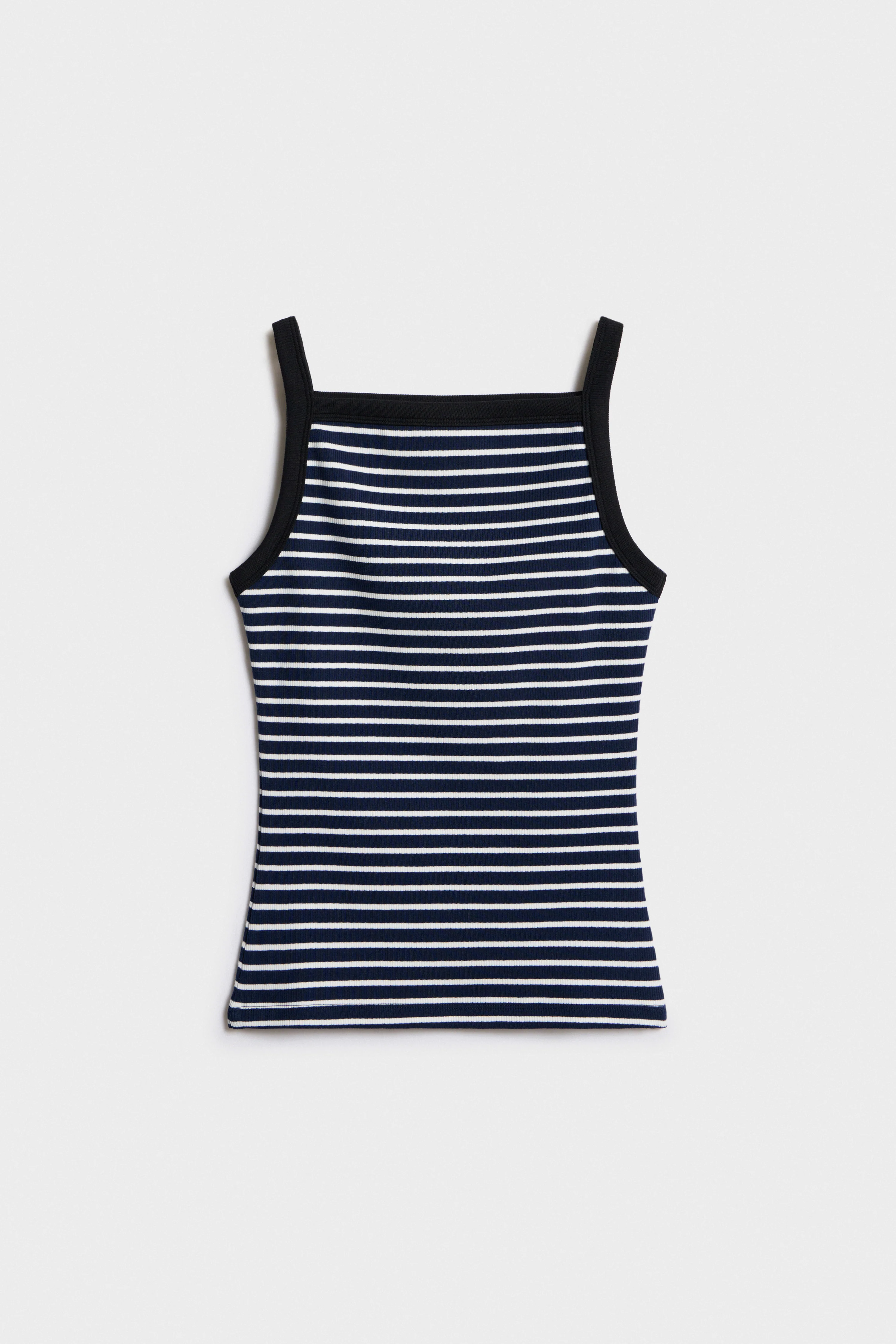 STRIPED COTTON TOP - Image 3