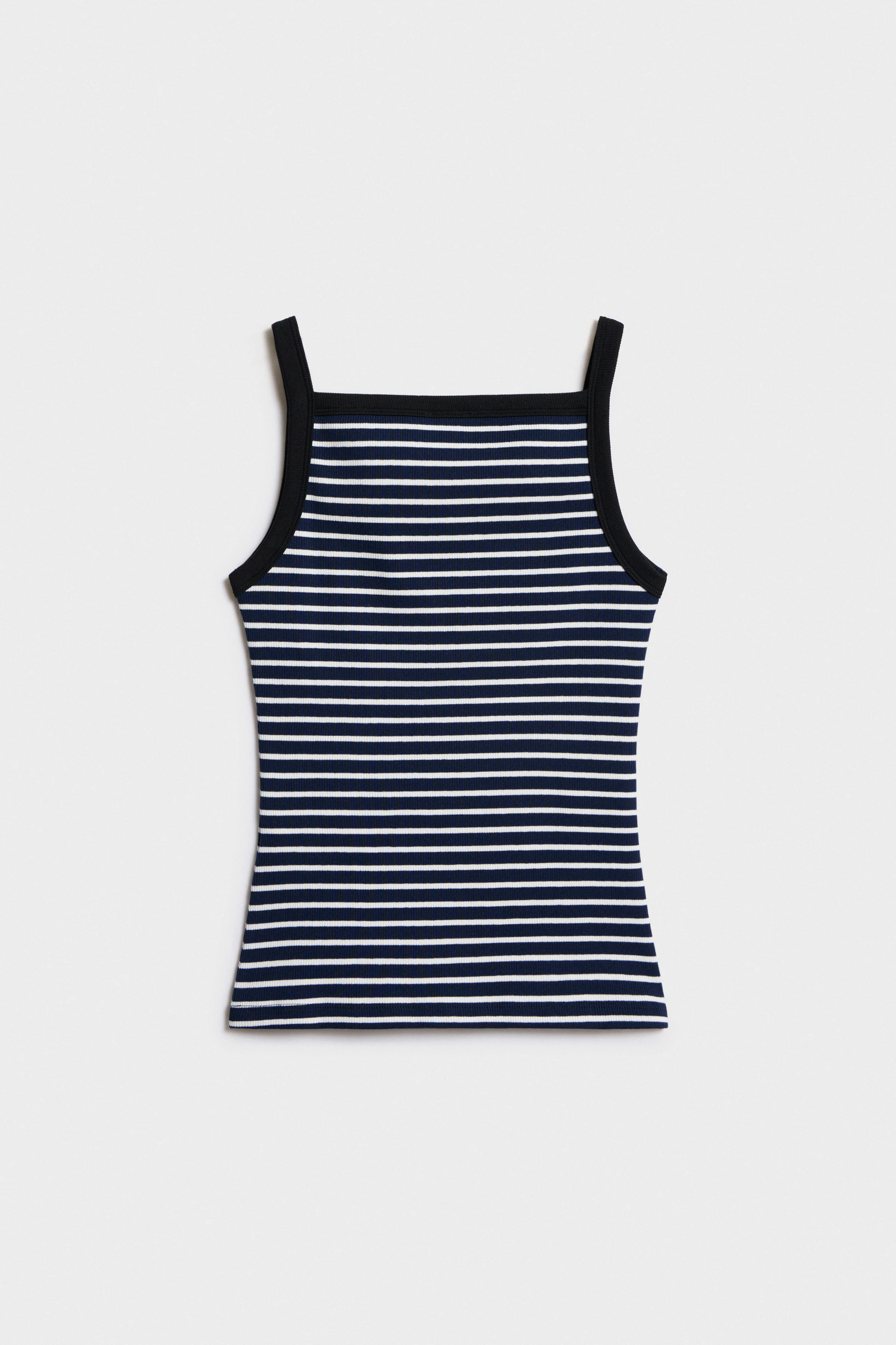 STRIPED COTTON TOP - Image 4
