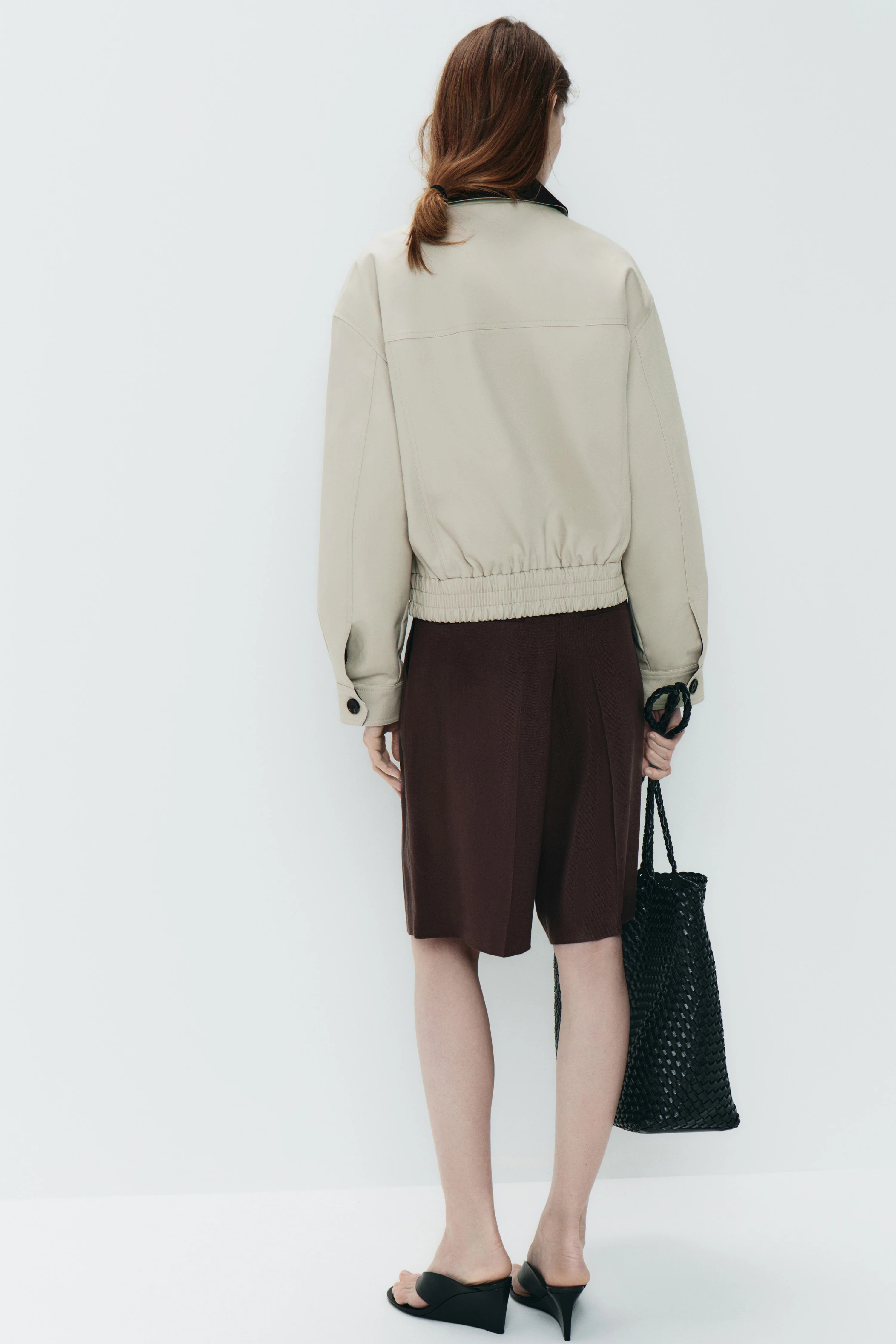 SUEDE COLLAR COTTON JACKET - Image 5