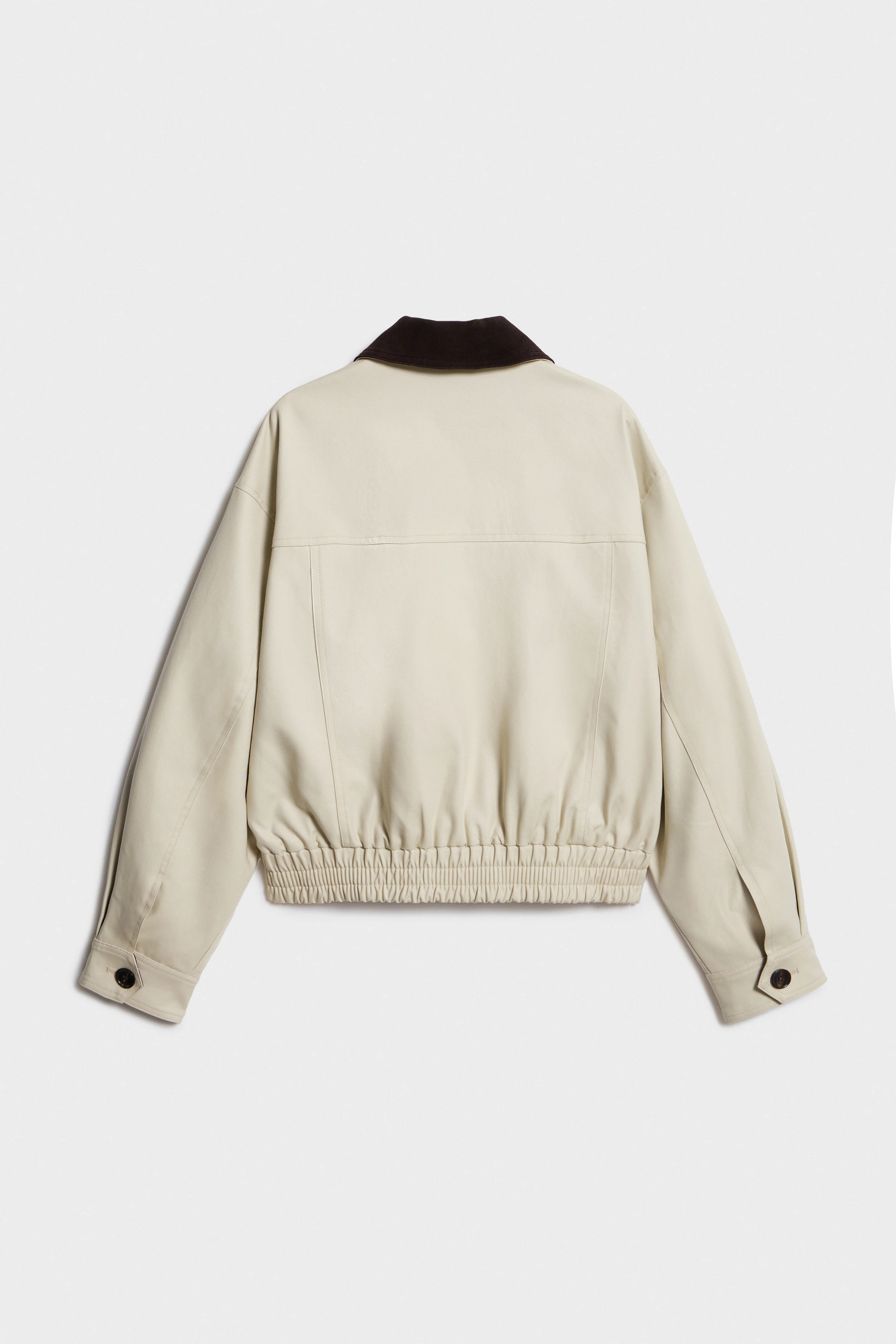 SUEDE COLLAR COTTON JACKET - Image 7