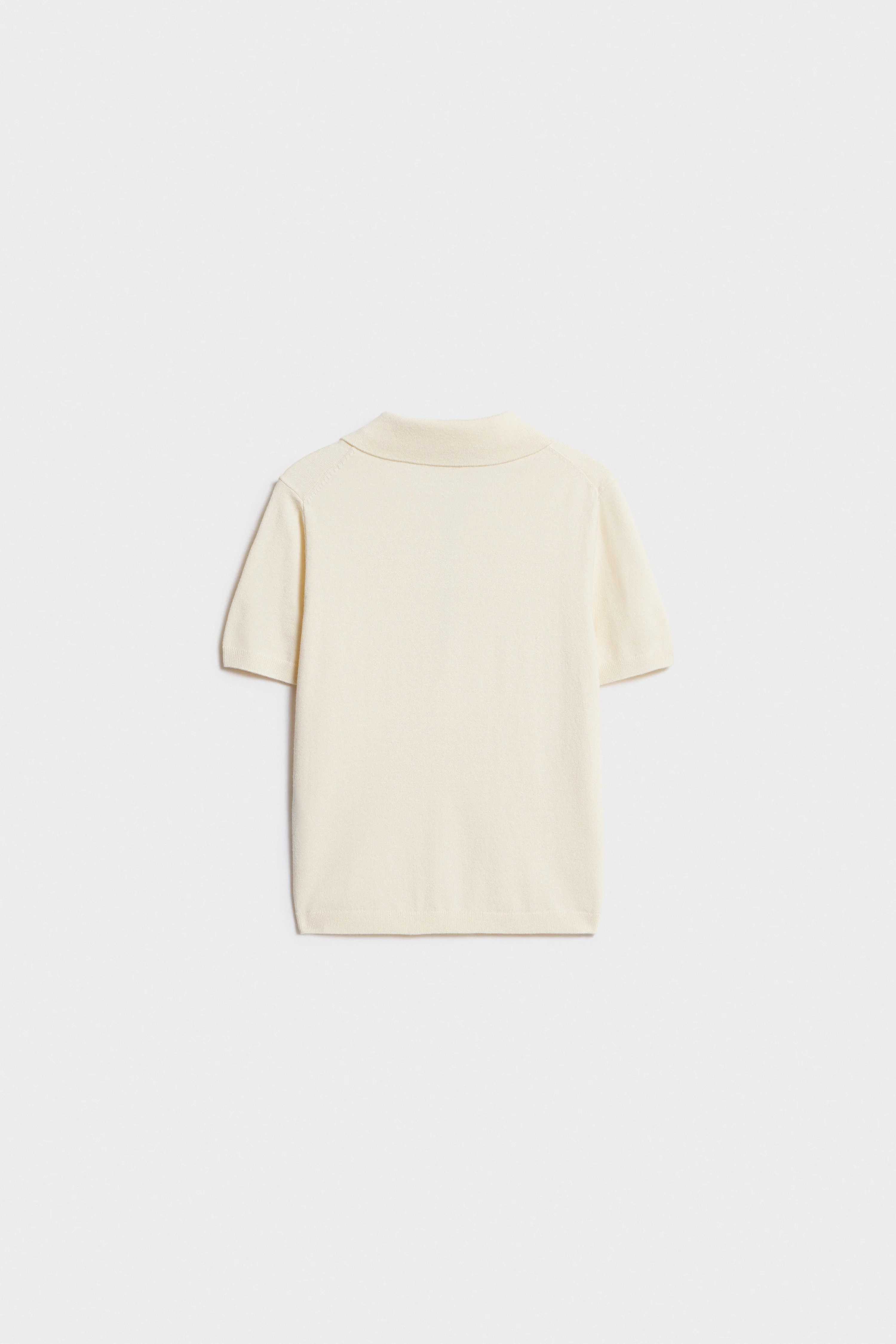 FINE-KNIT VISCOSE POLO - Image 5