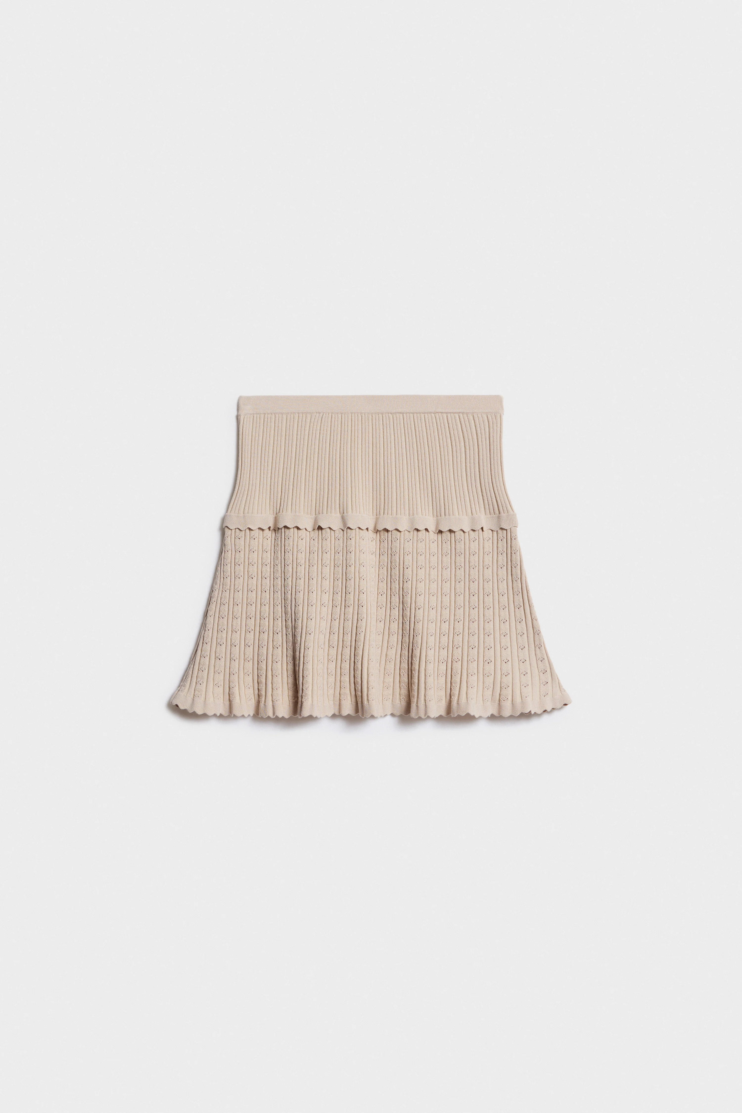 FINE-KNIT VISCOSE SKIRT - Image 3