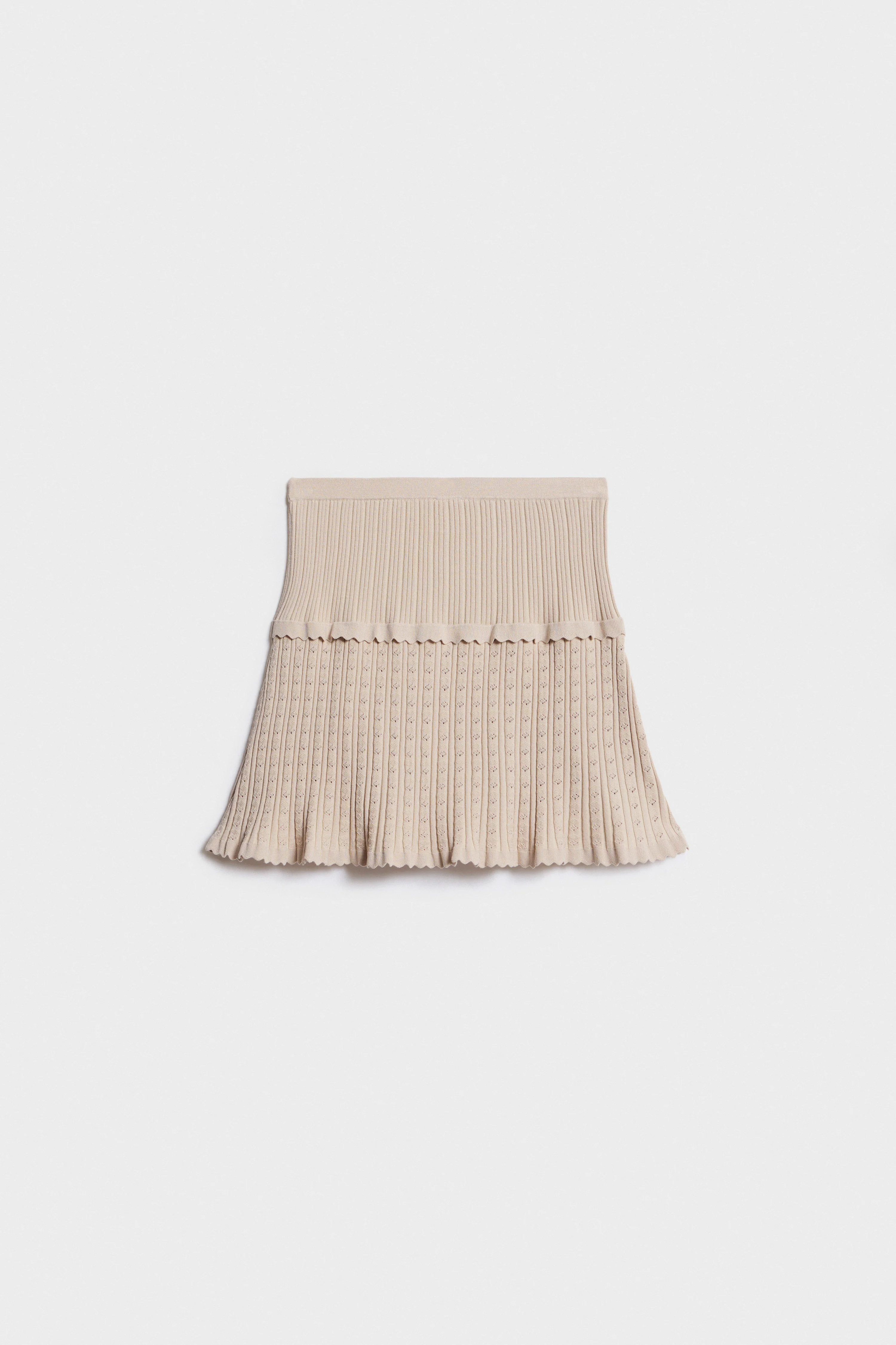 FINE-KNIT VISCOSE SKIRT - Image 4