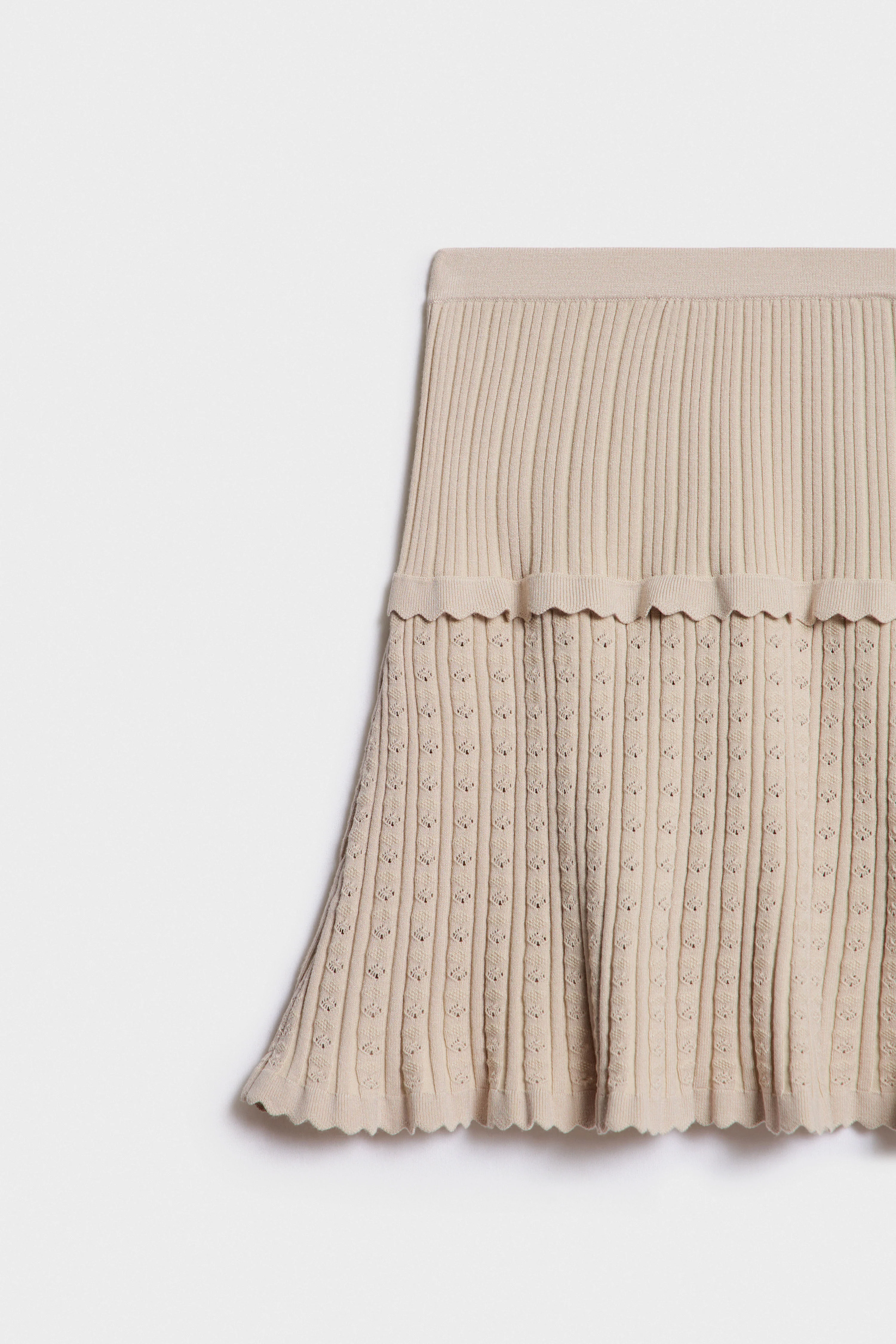FINE-KNIT VISCOSE SKIRT - Image 5