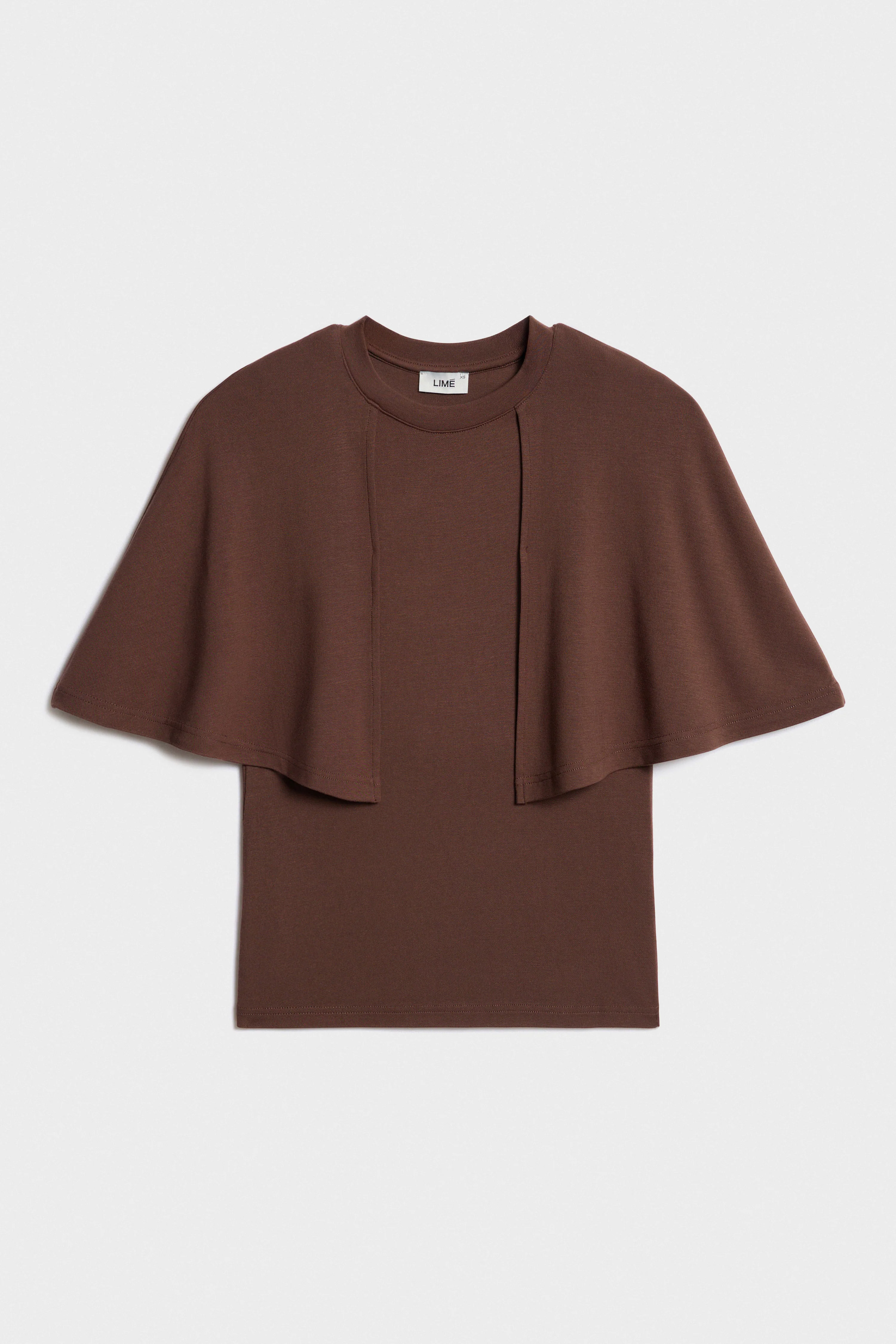 CAPE SLEEVE VISCOSE TOP - Image 6
