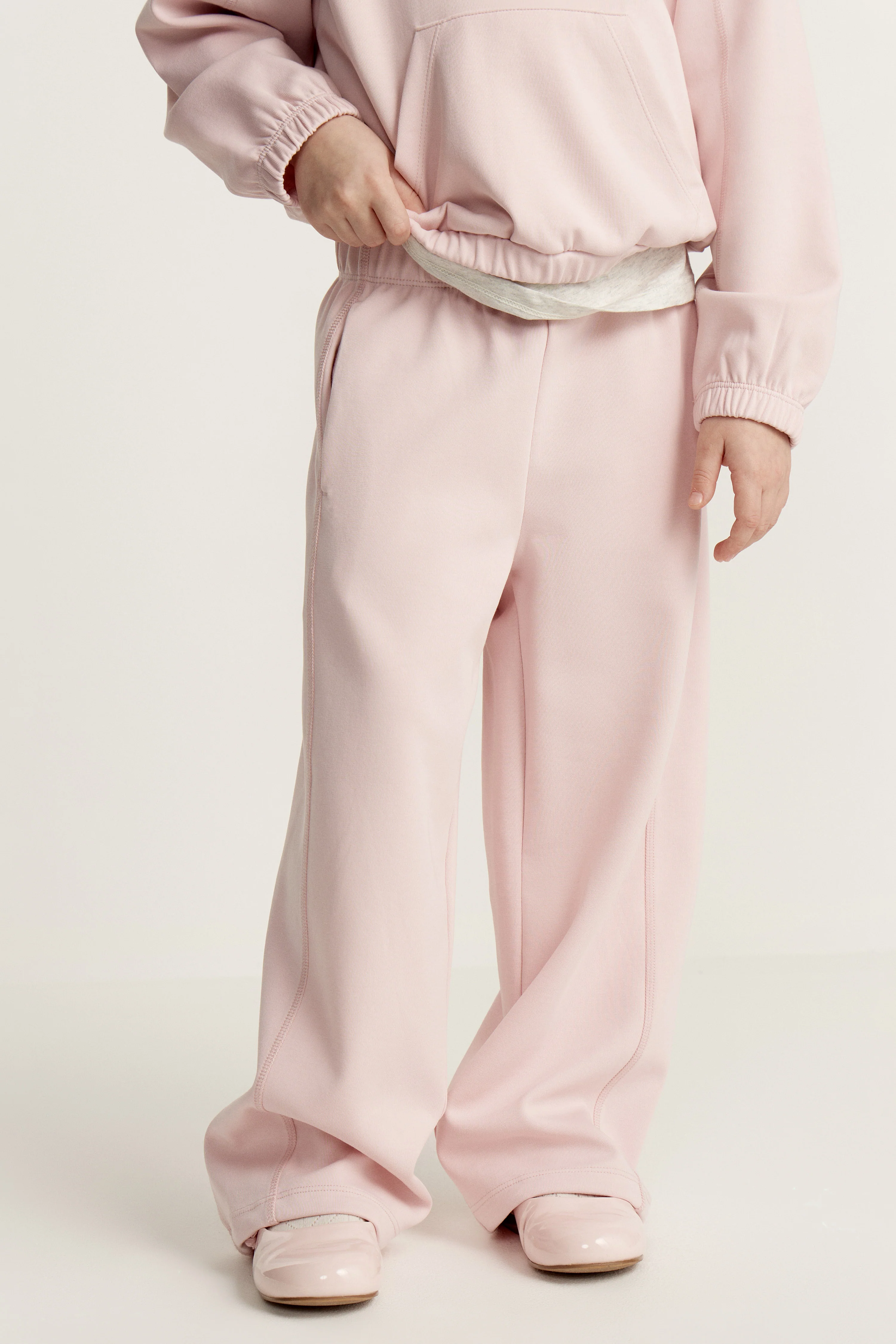WIDE-LEG INTERLOCK SWEATPANTS - Image 2