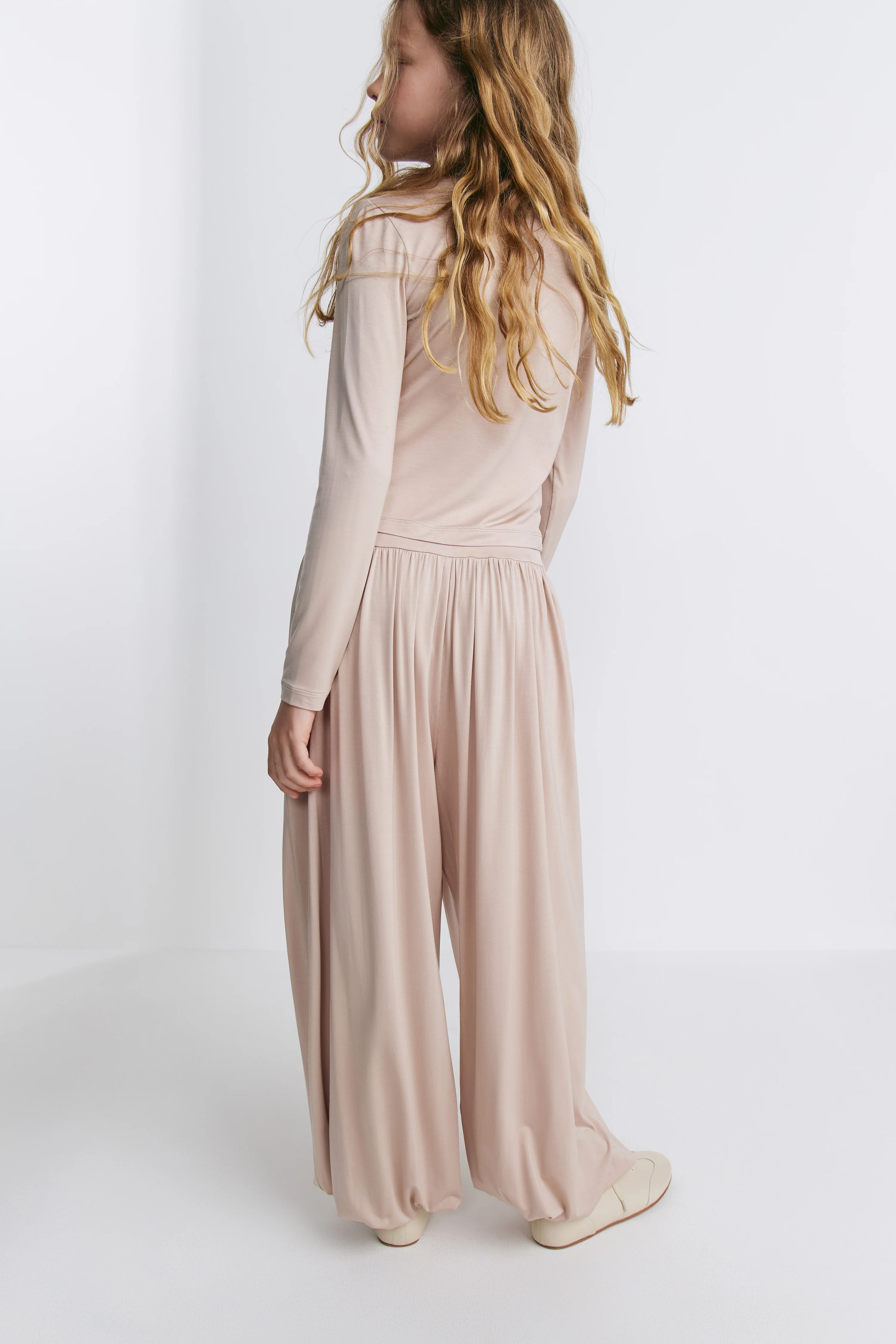 VISCOSE-BLEND JERSEY PANTS - Image 3