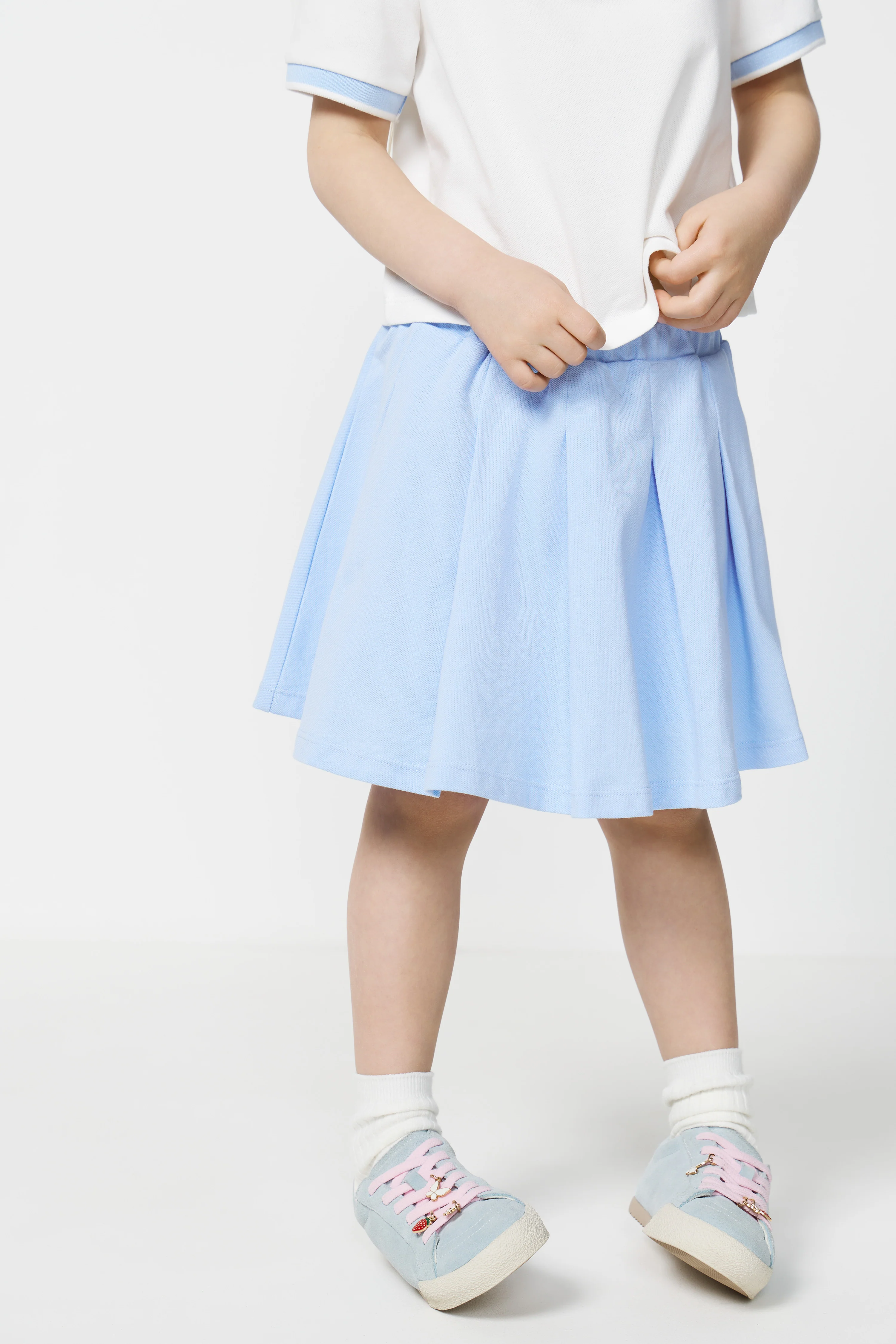 PLEATED COTTON SKORT - Image 2