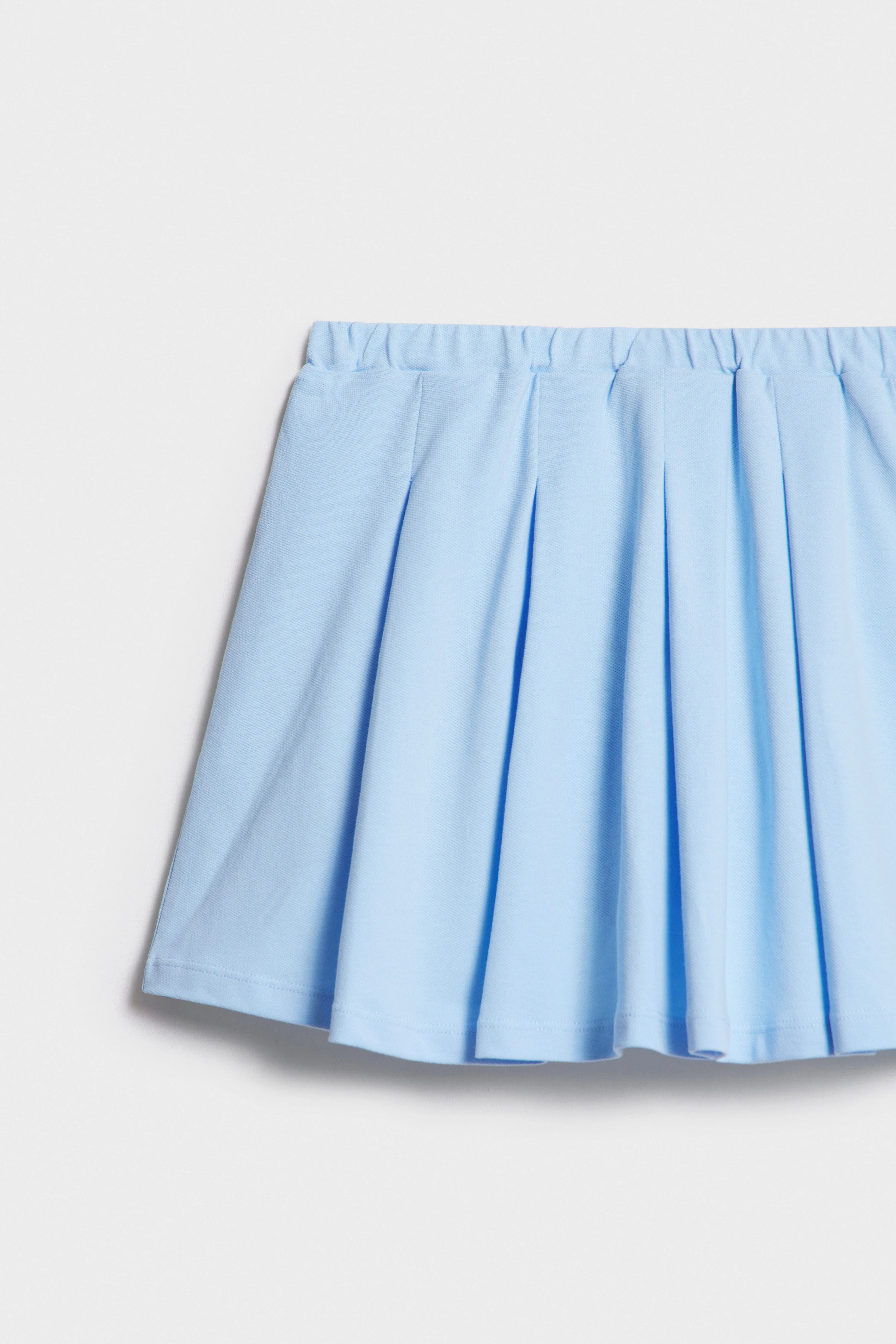 PLEATED COTTON SKORT - Image 7