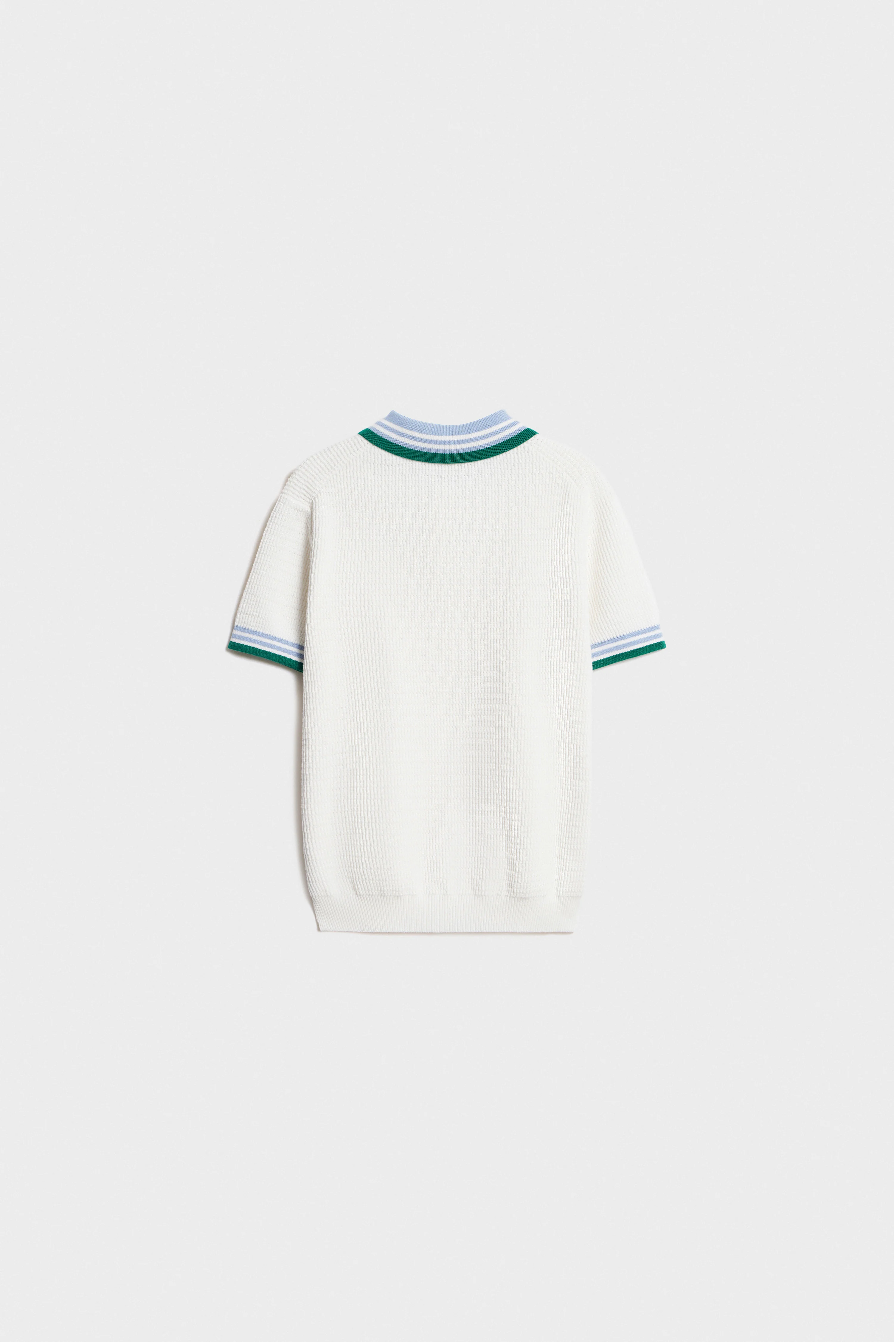 STRIPED COTTON-KNIT POLO - Image 5