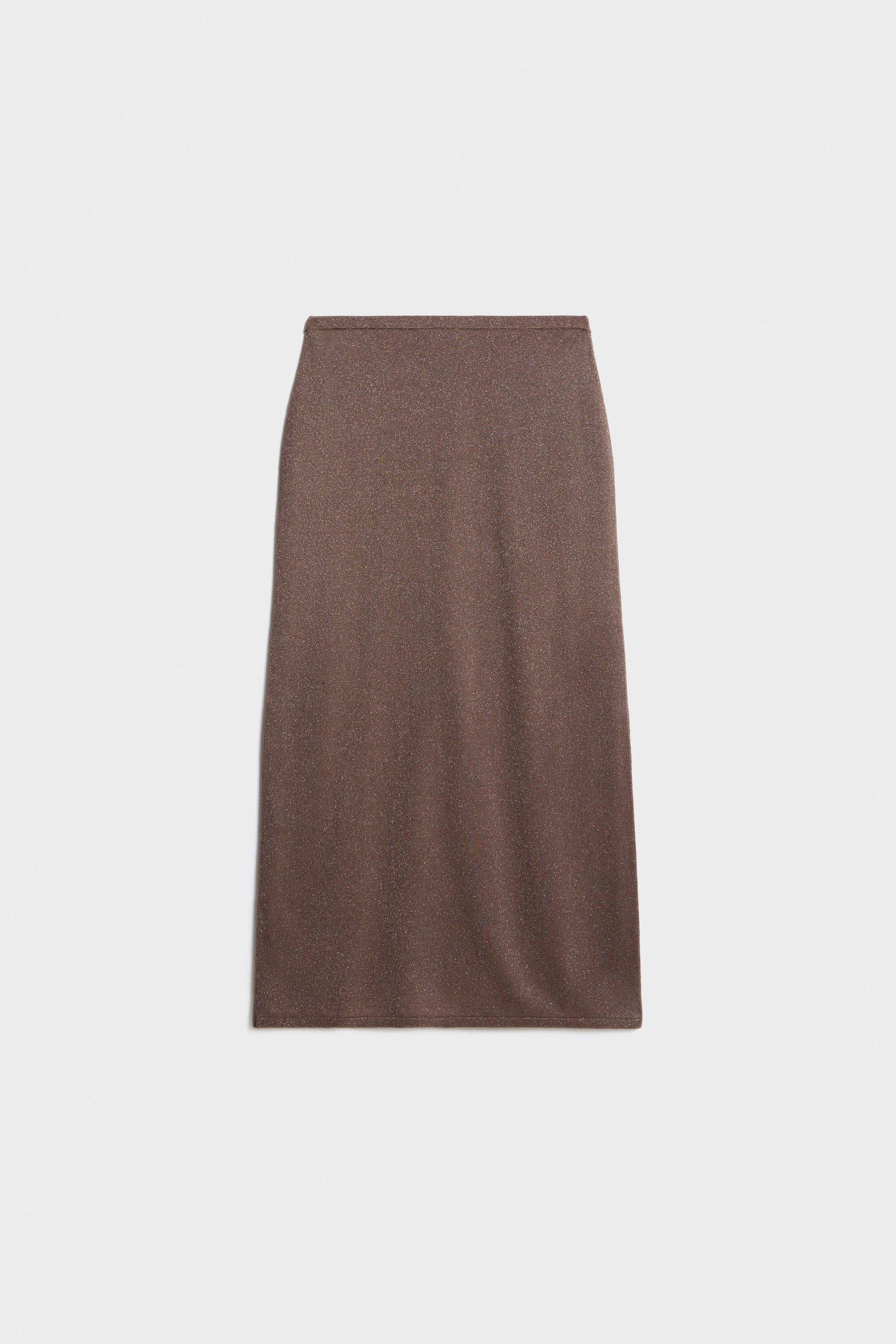 KNITTED LYOCELL METALLIC SKIRT - Image 5