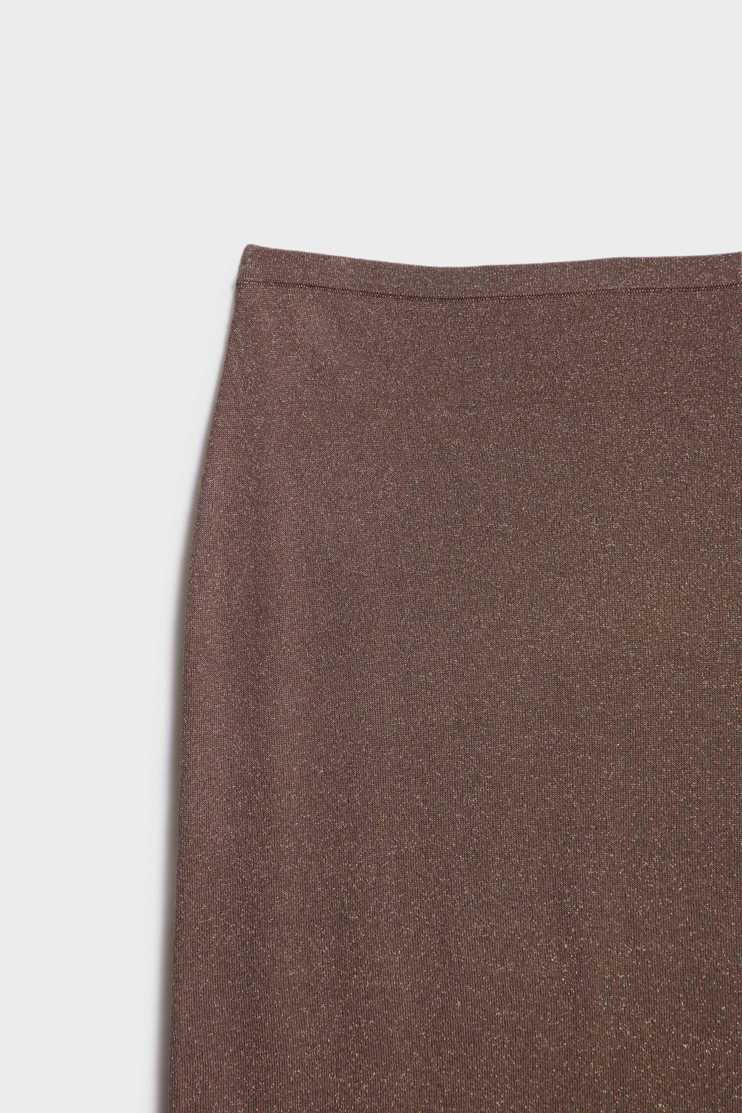 KNITTED LYOCELL METALLIC SKIRT - Image 6
