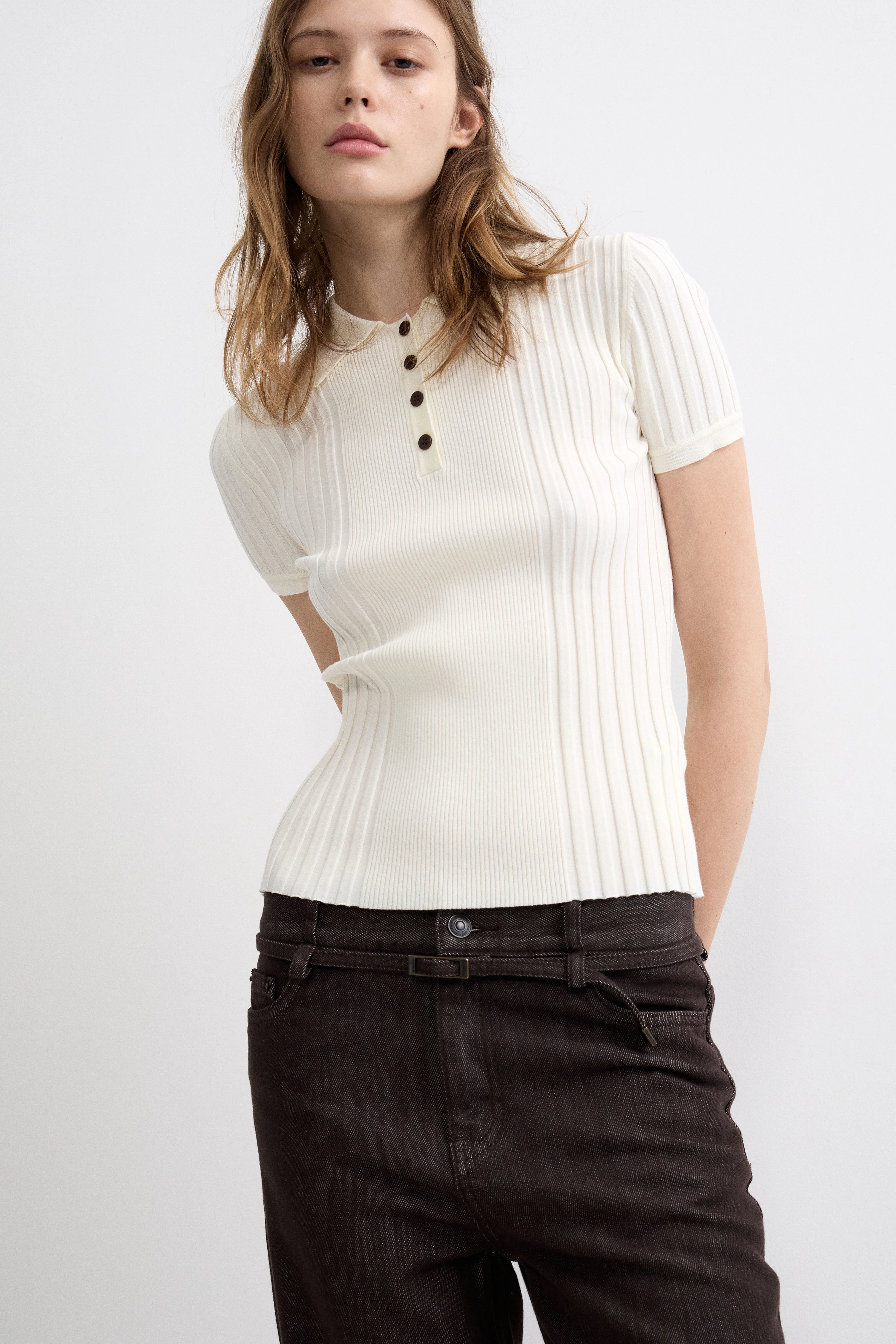 KNITTED VISCOSE-LYOCELL SWEATER