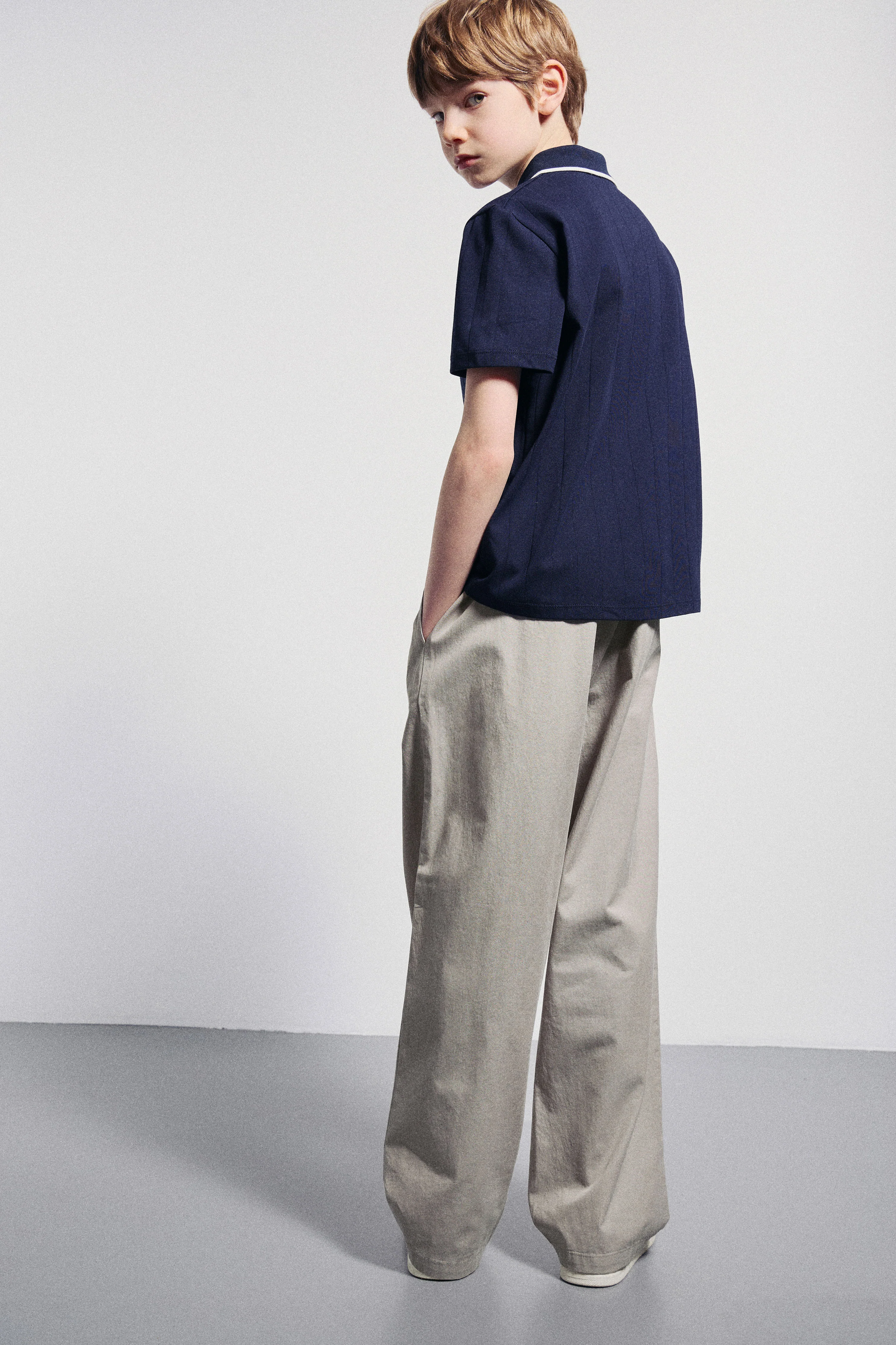 WIDE-LEG COTTON TROUSERS - Image 3