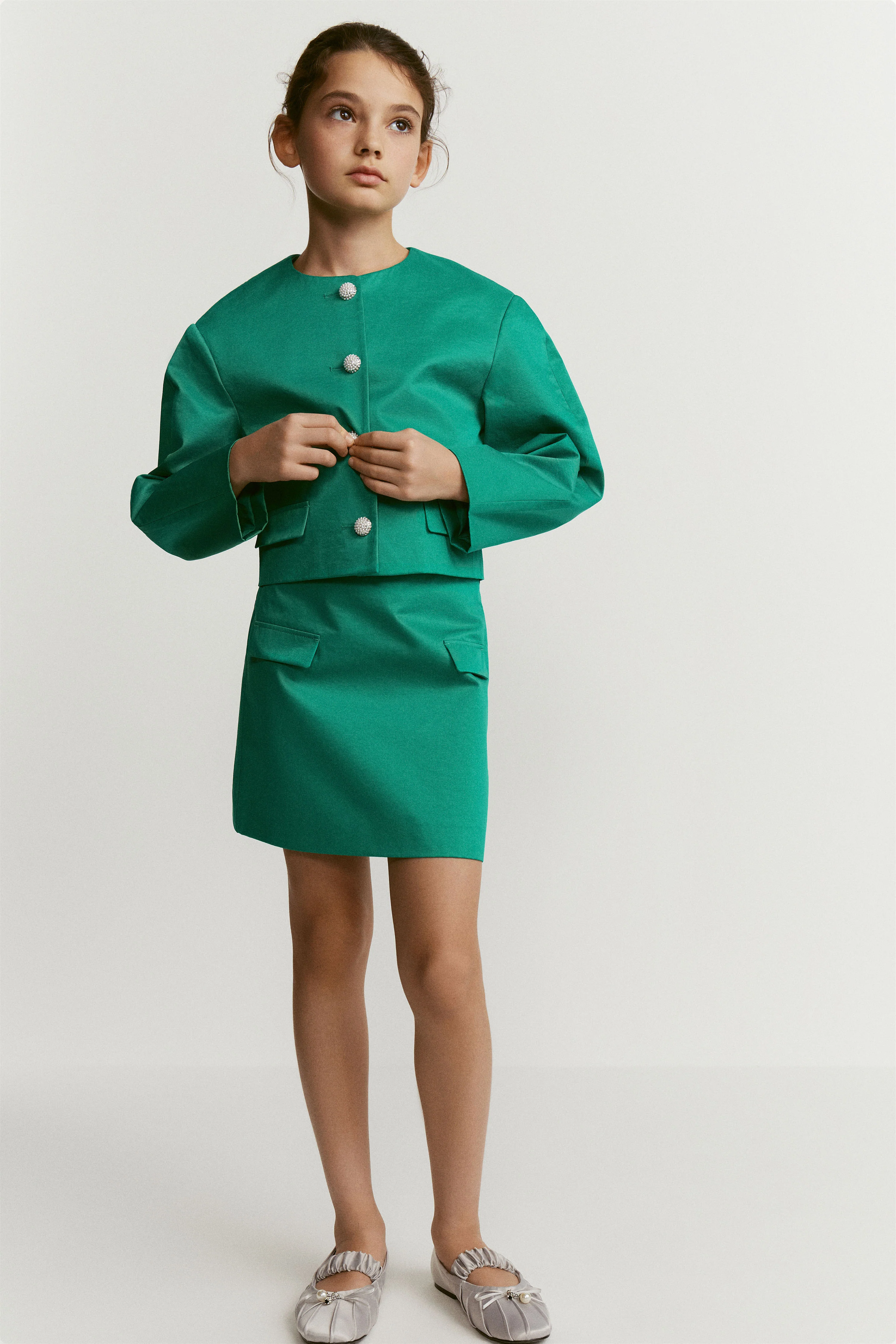 COTTON WEAVE SKIRT - Image 3