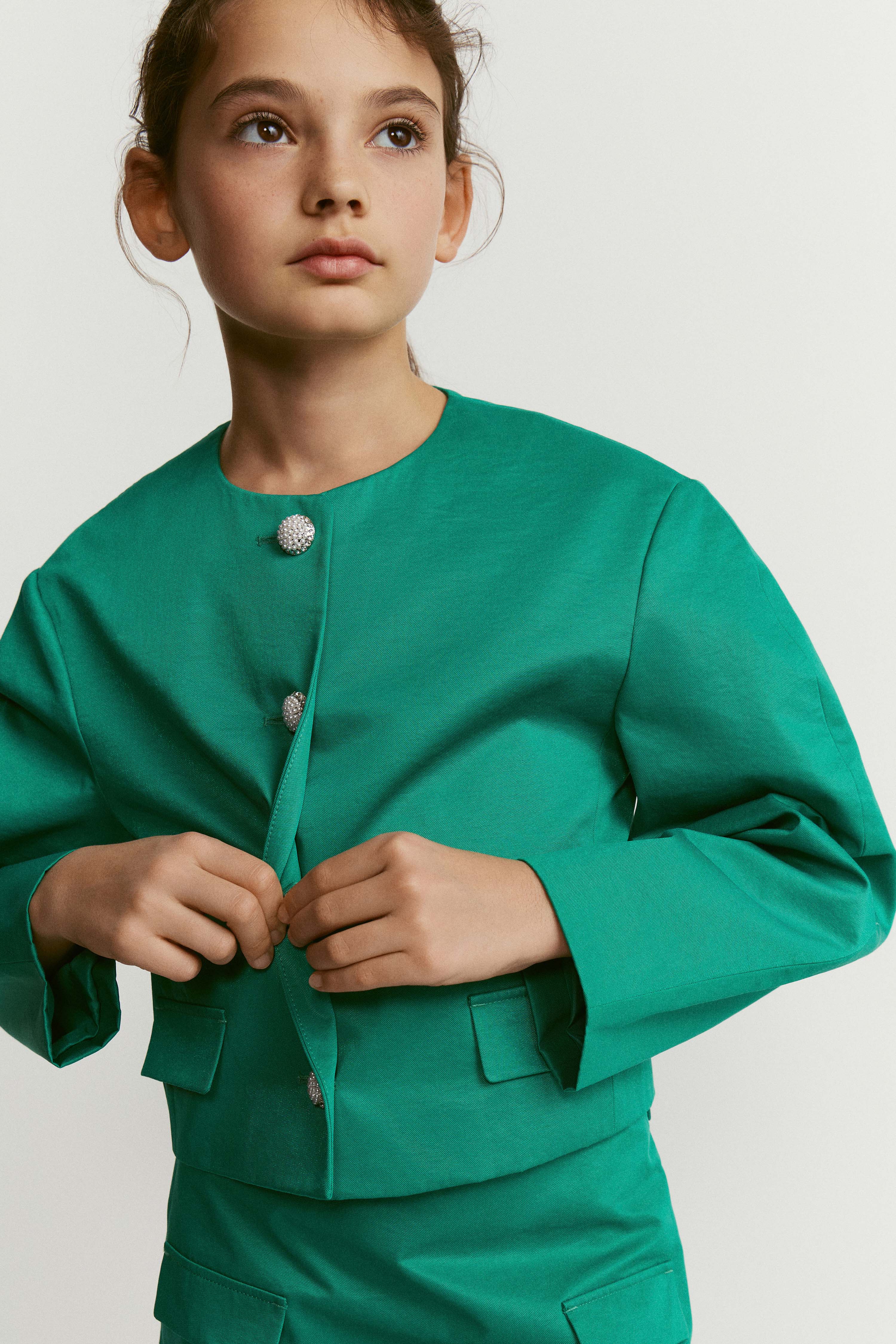 COTTON WEAVE BLAZER