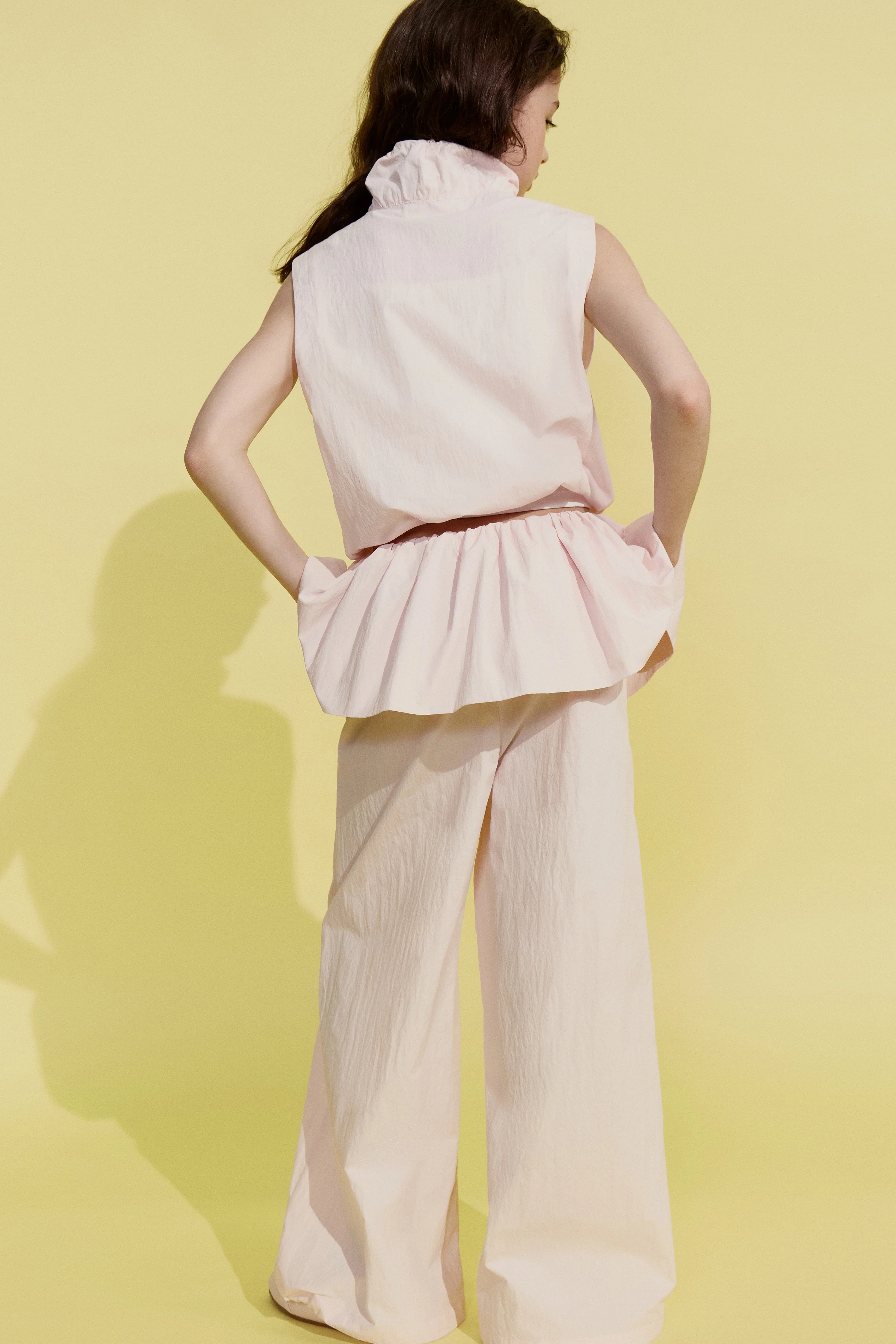 WIDE-LEG COTTON TROUSERS - Image 3