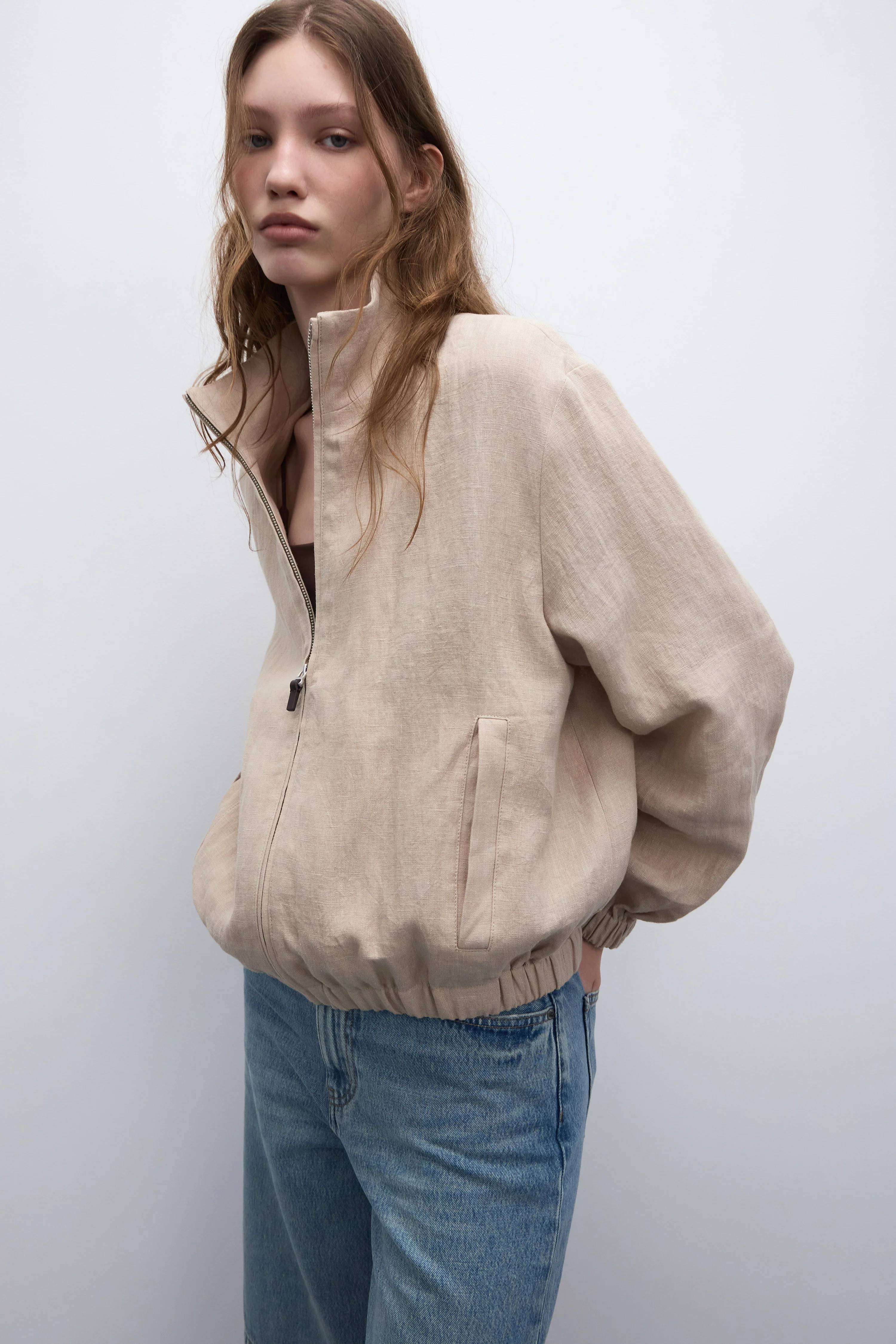 OVERSIZED LINEN JACKET - Image 4