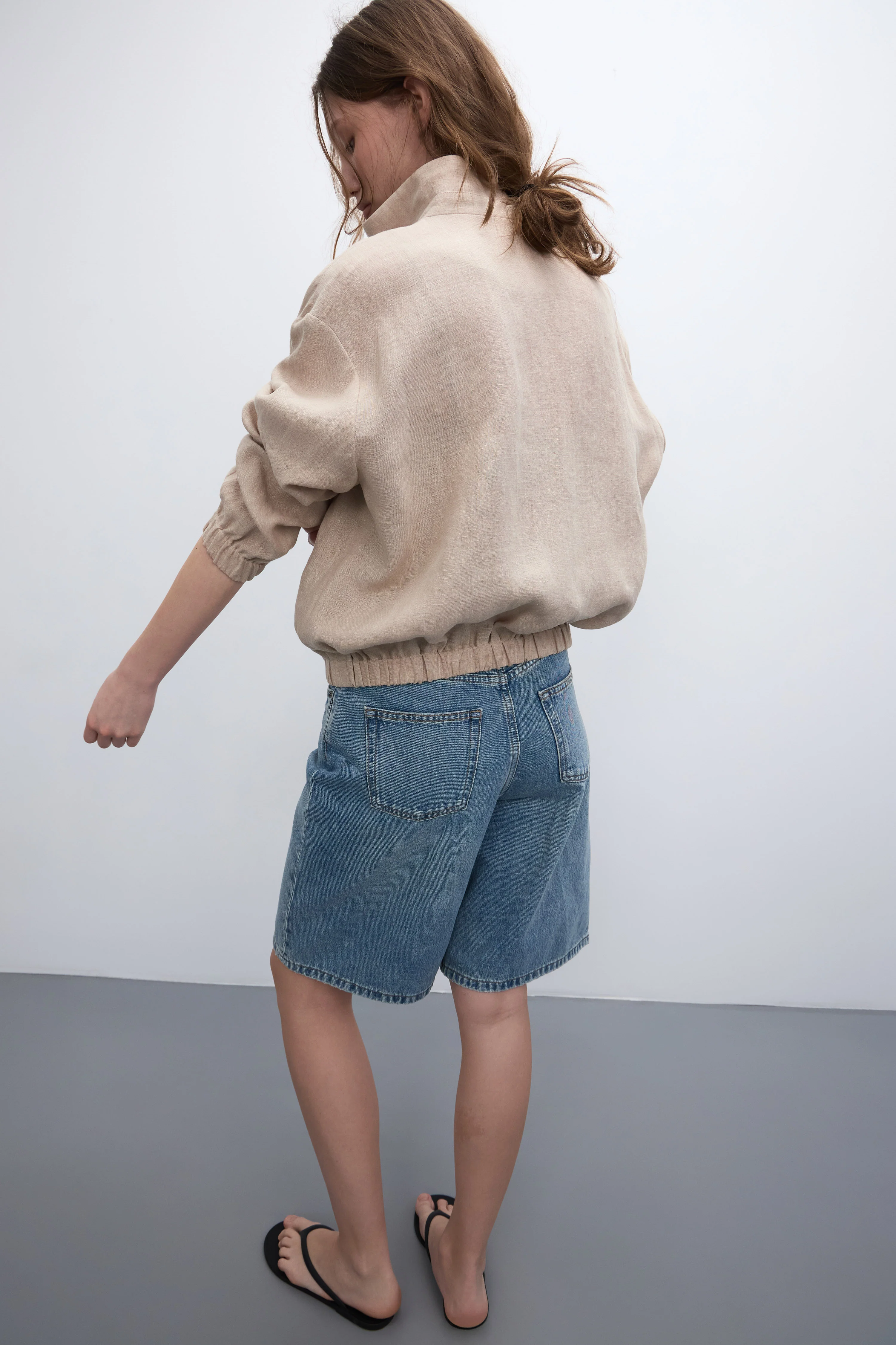 OVERSIZED LINEN JACKET - Image 5