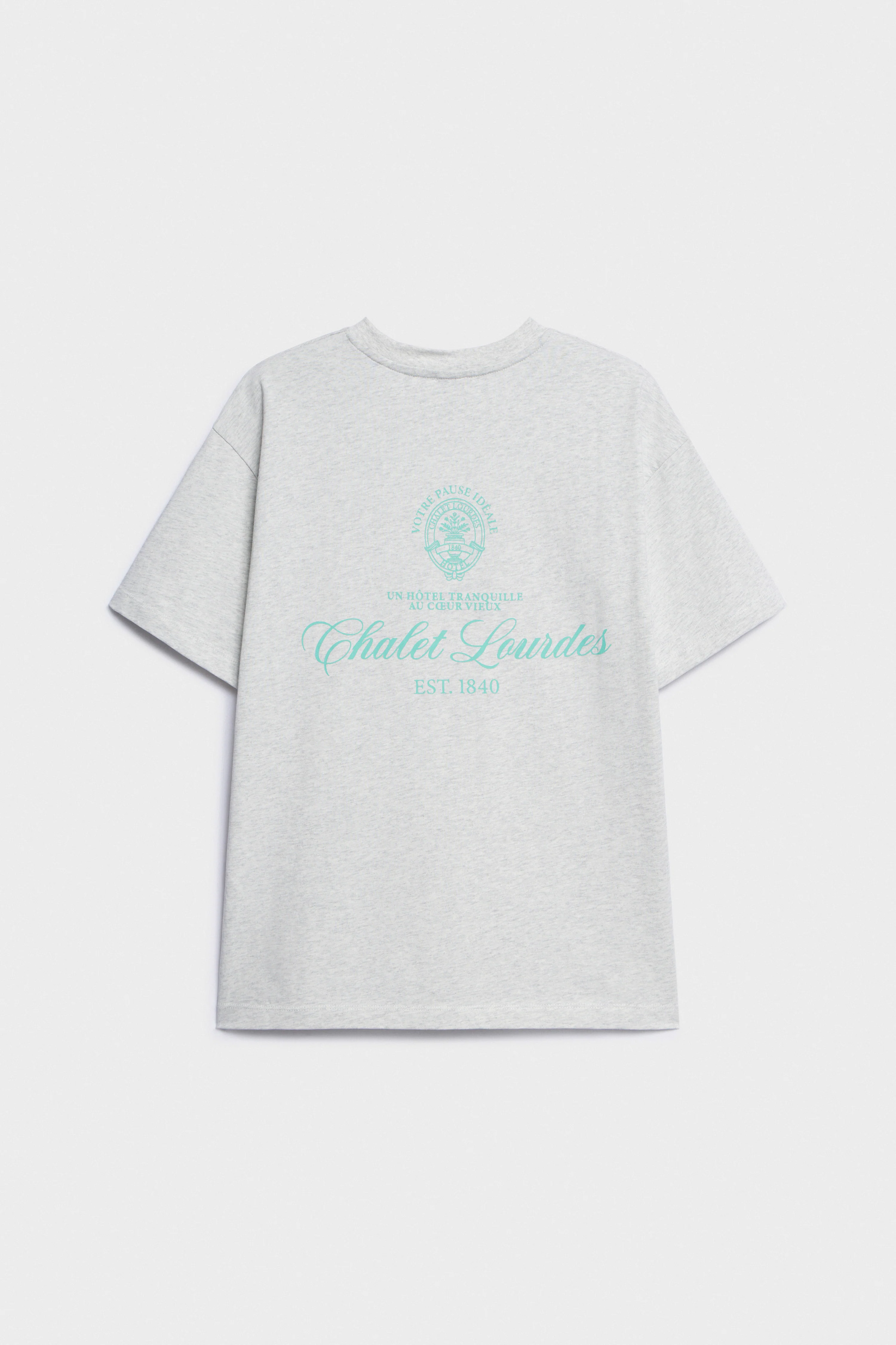 PRINT-MOTIF COTTON T-SHIRT - Image 4