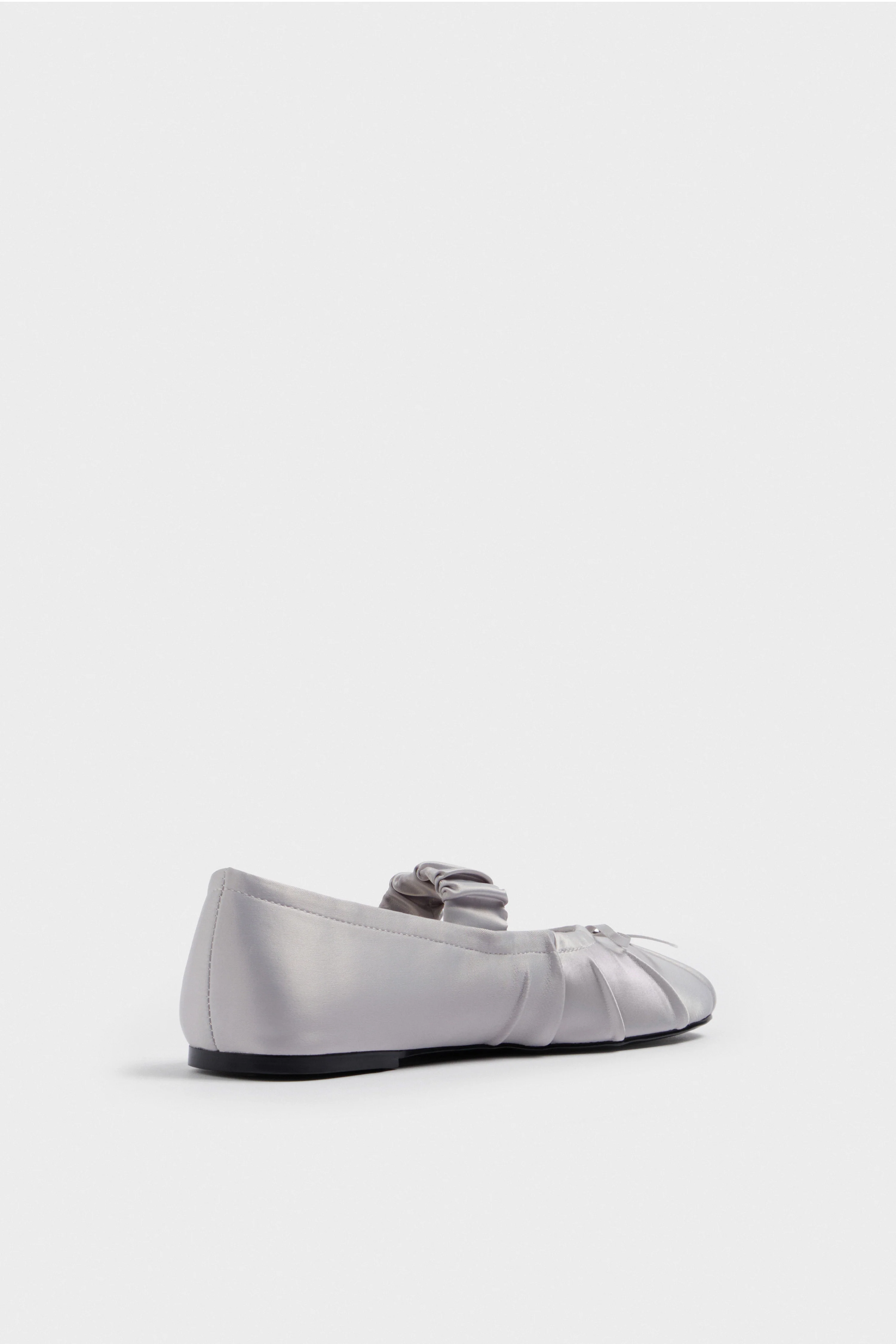 SATIN BALLET FLATS - Image 5