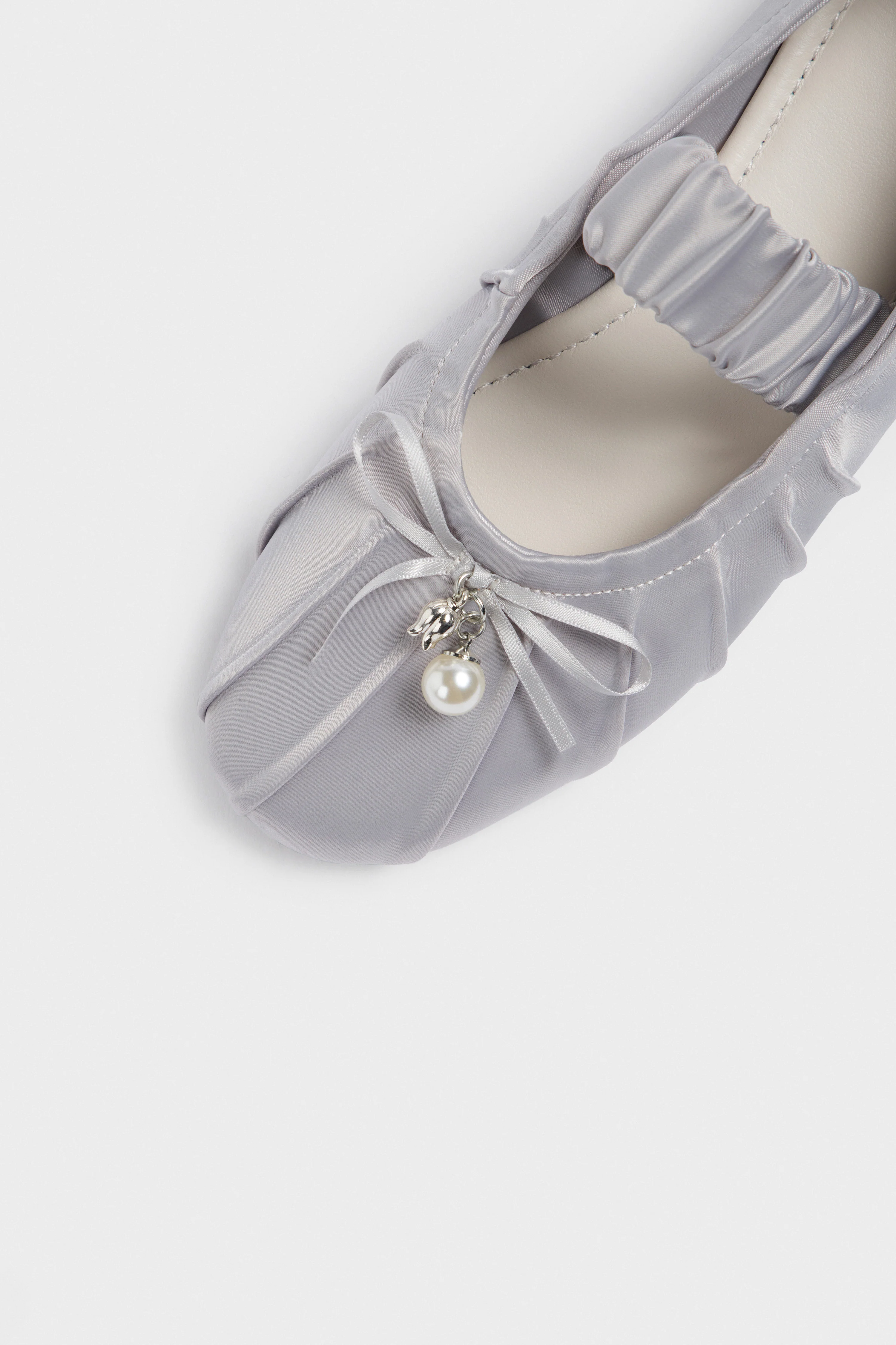 SATIN BALLET FLATS - Image 6