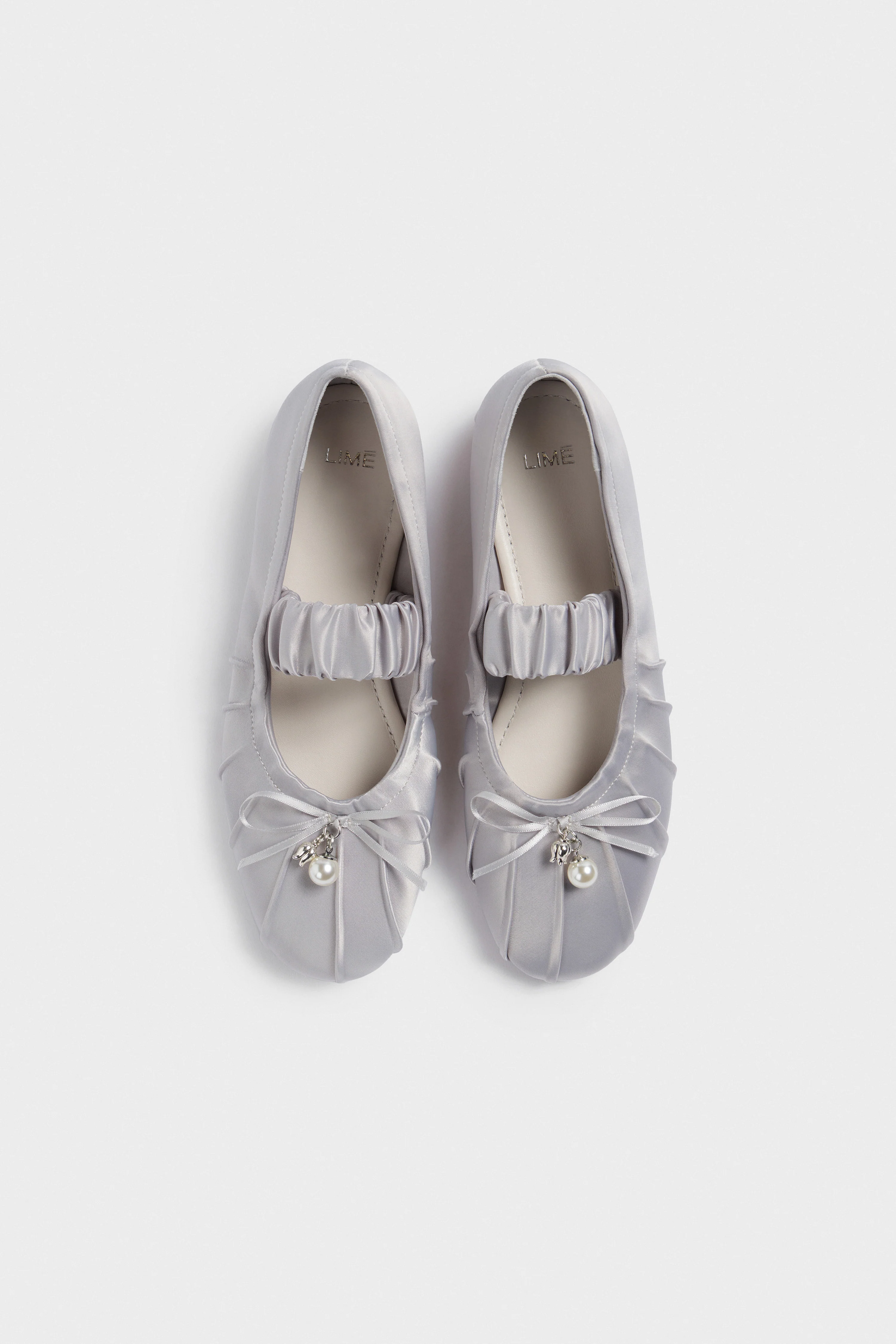 SATIN BALLET FLATS - Image 7
