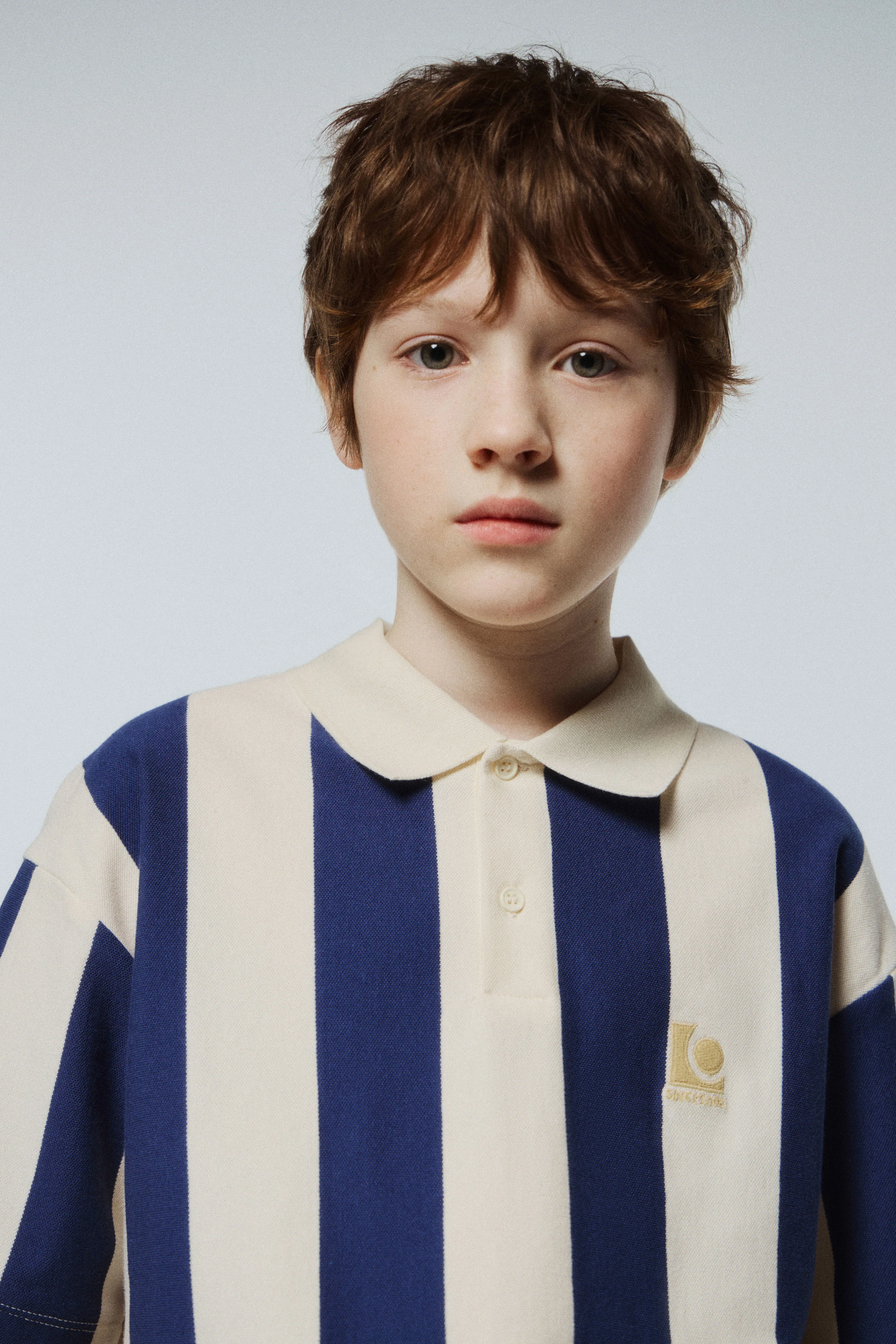 STRIPED POLO SHIRT WITH EMBROIDERY - Image 3