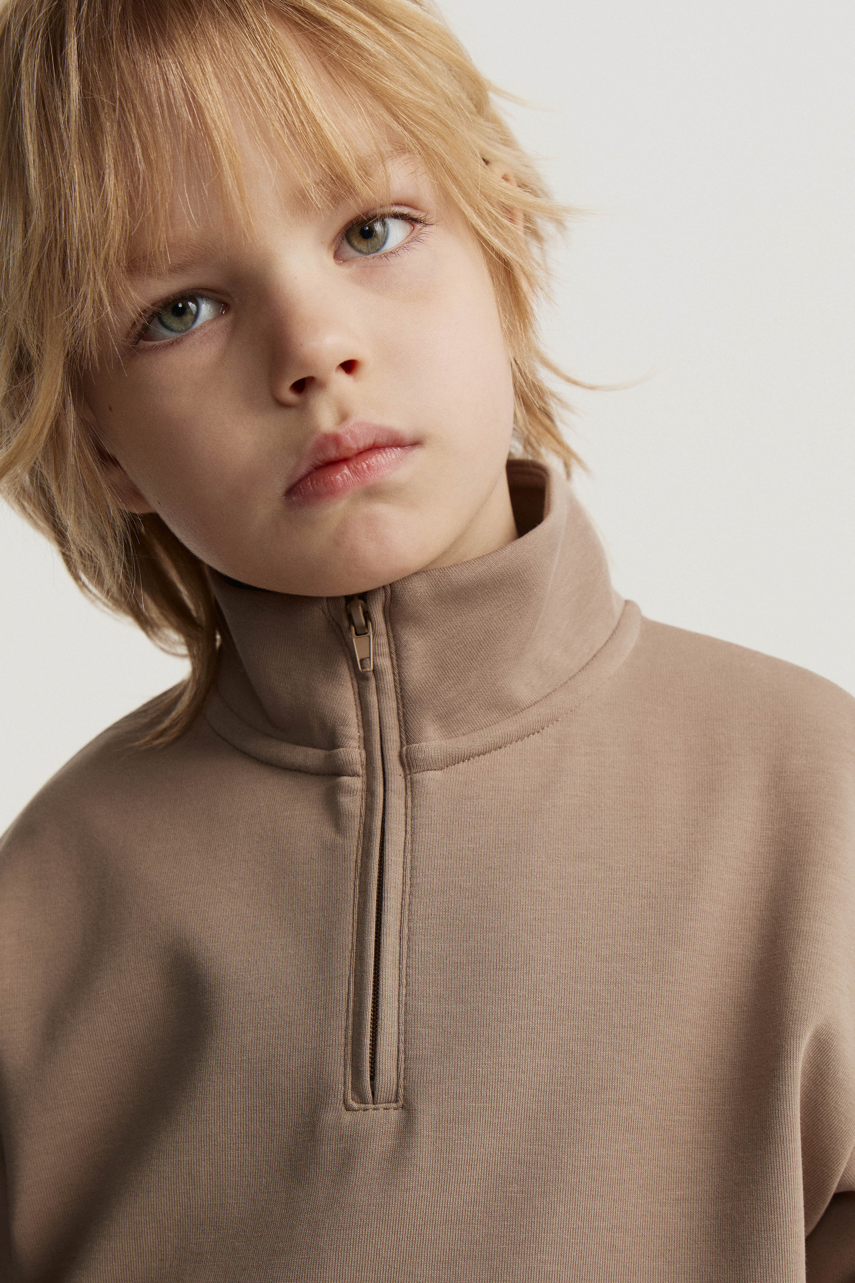 ZIP-TOP INTERLOCK SWEATSHIRT - Image 2