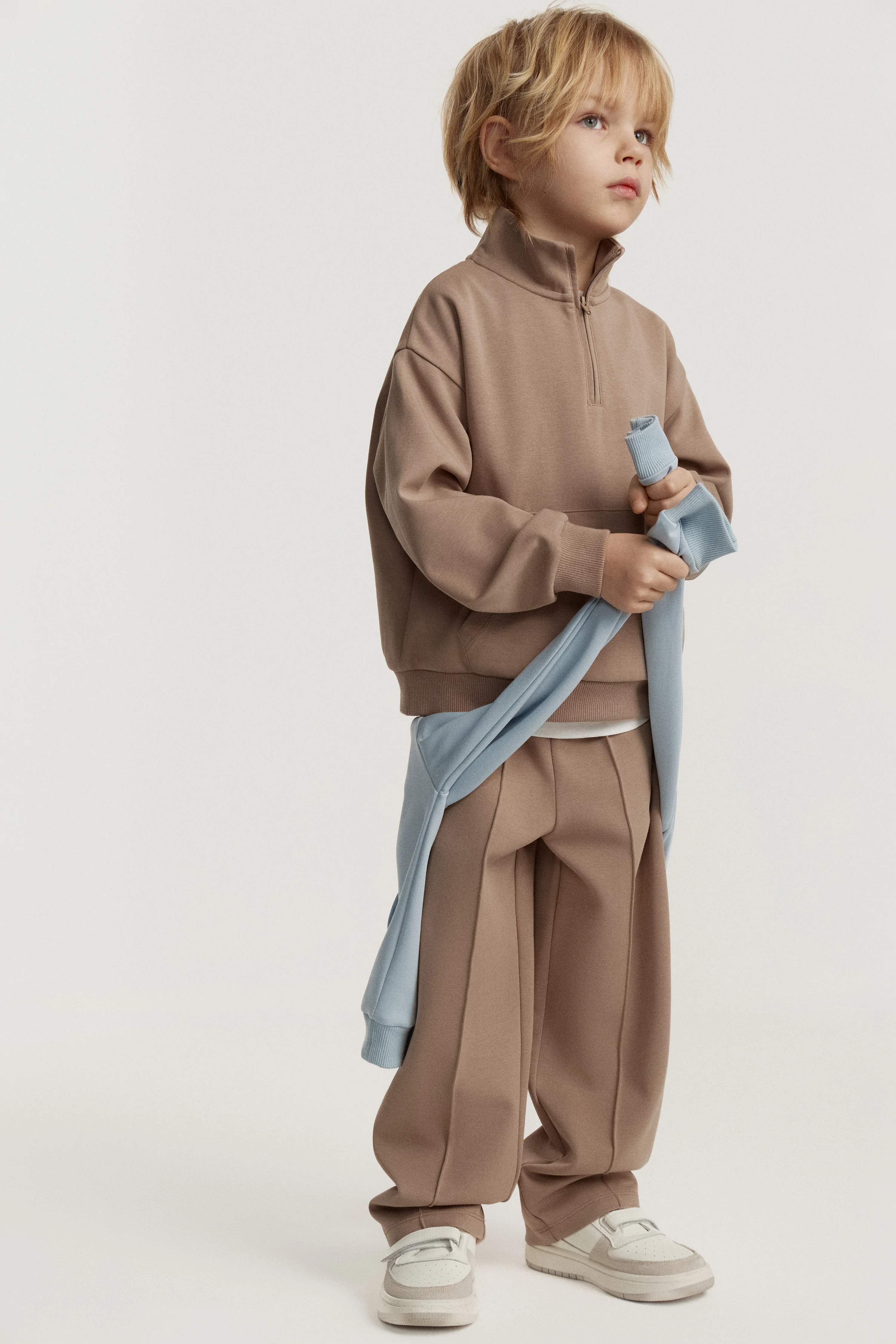 ZIP-TOP INTERLOCK SWEATSHIRT - Image 3