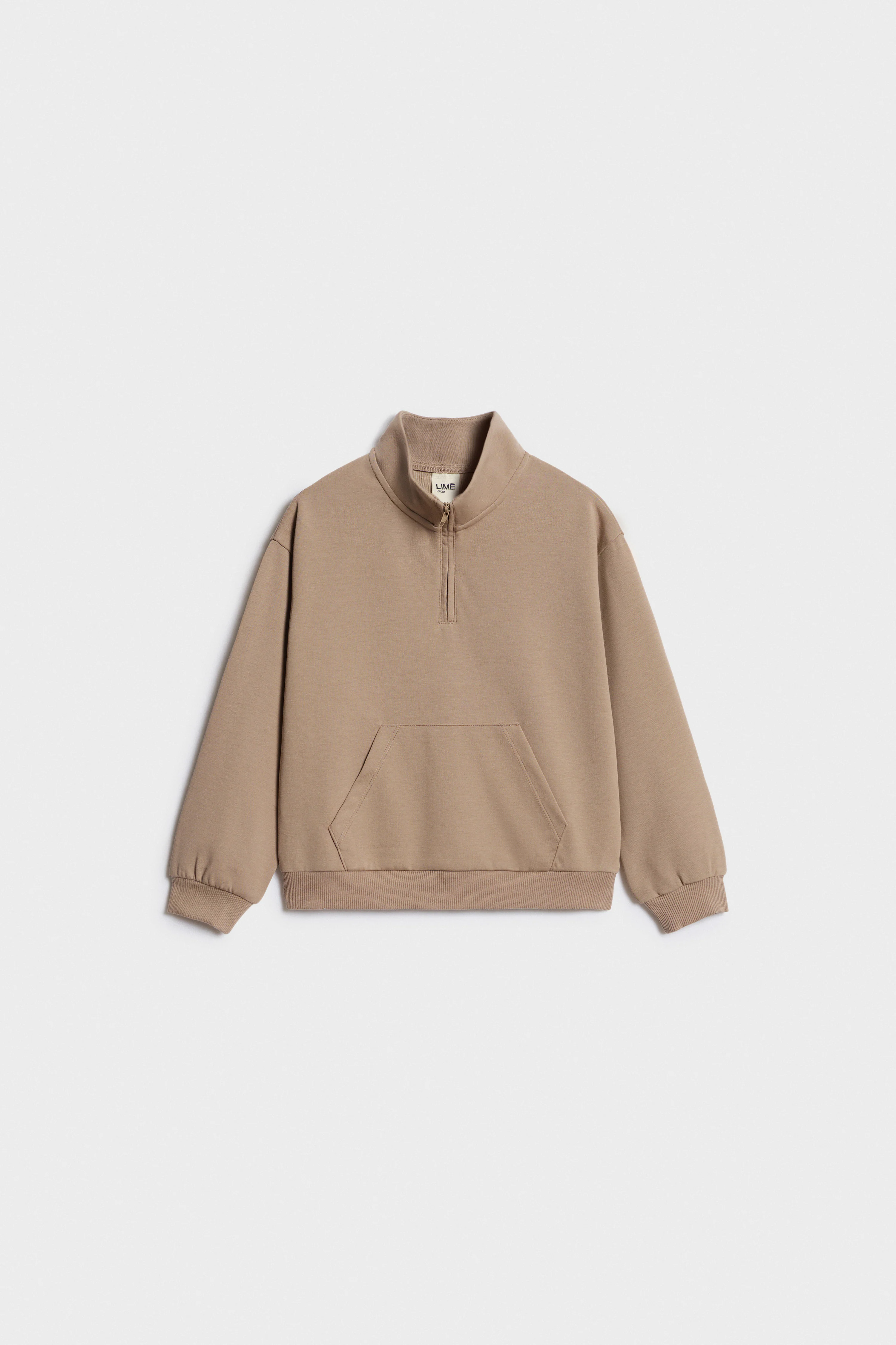 ZIP-TOP INTERLOCK SWEATSHIRT - Image 5