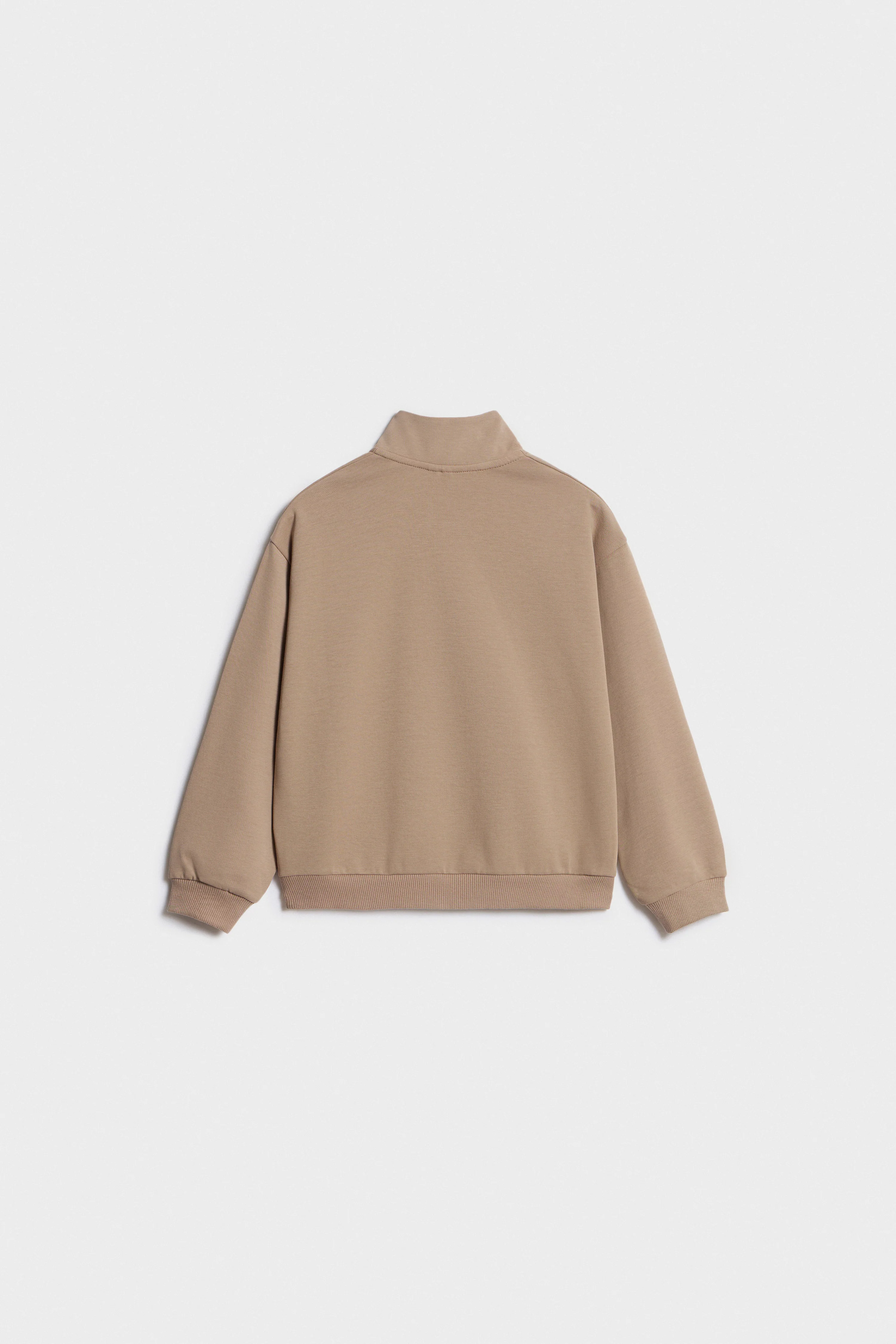 ZIP-TOP INTERLOCK SWEATSHIRT - Image 6