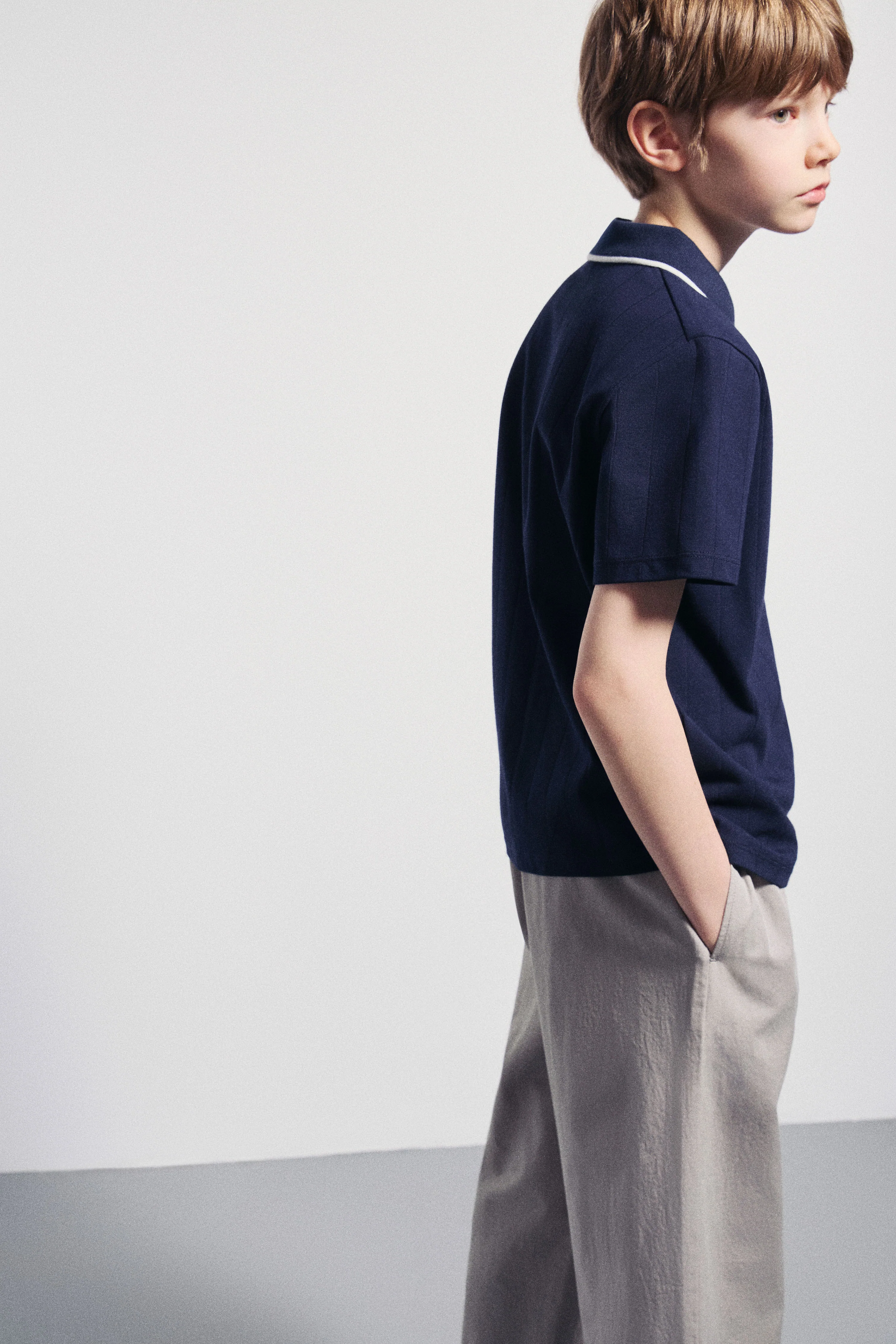 ZIP-UP COTTON POLO - Image 3