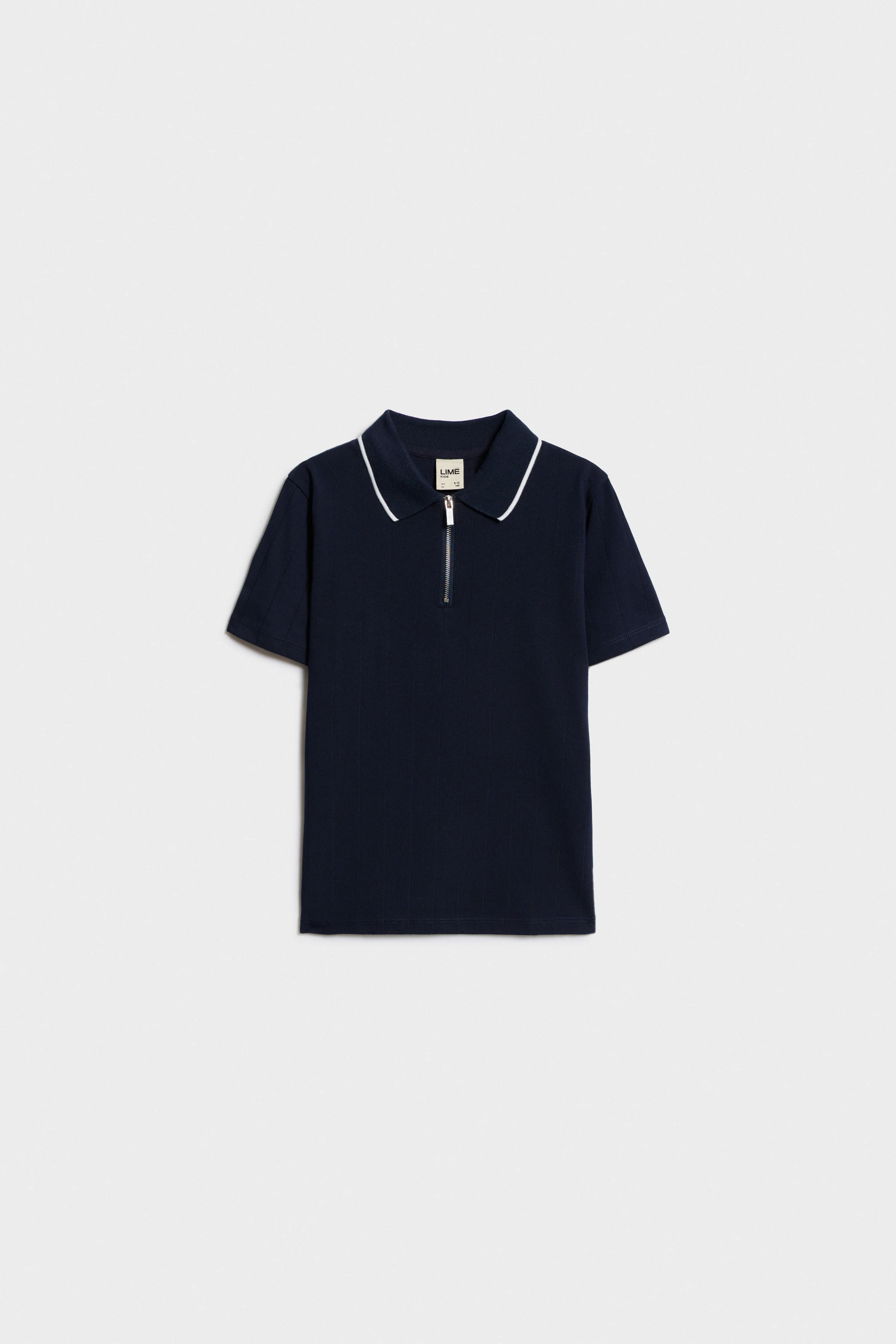 ZIP-UP COTTON POLO - Image 4